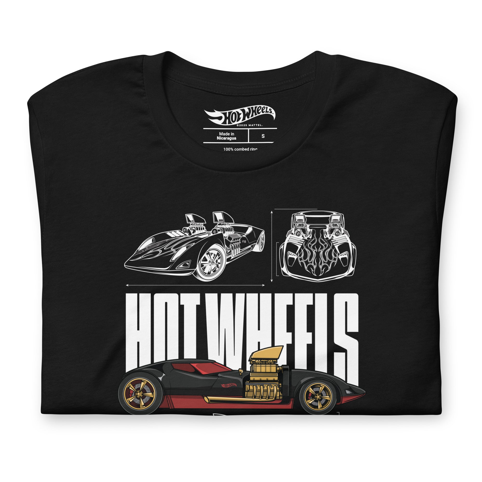 Hot Wheels Nothing Less than Legendary Black T-Shirt - Image 7