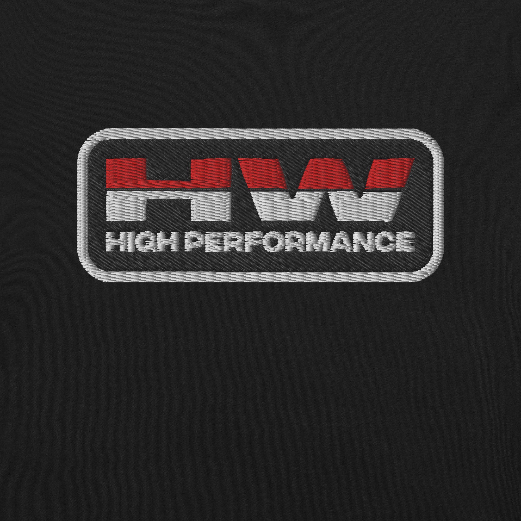 Hot Wheels High Performance Racing Embroidered Black T-Shirt - Image 4