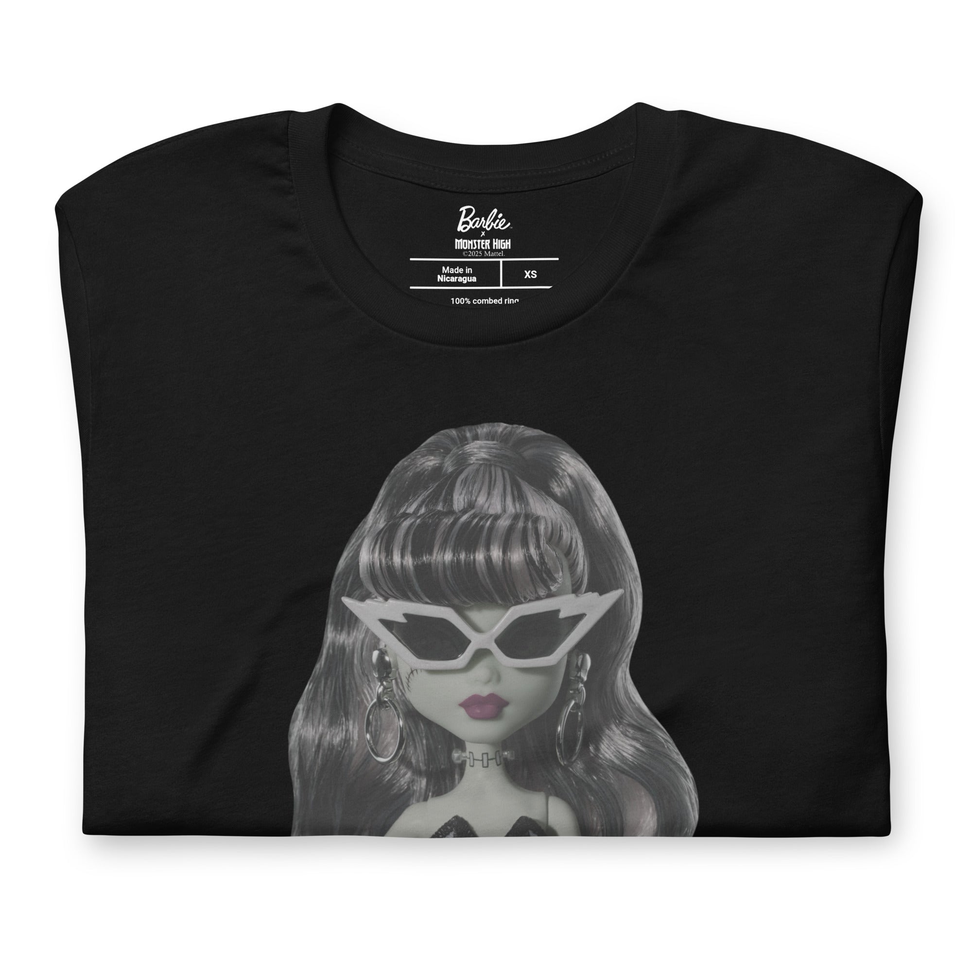 Monster High Barbie Frankie Barbie Black T-shirt - Image 5