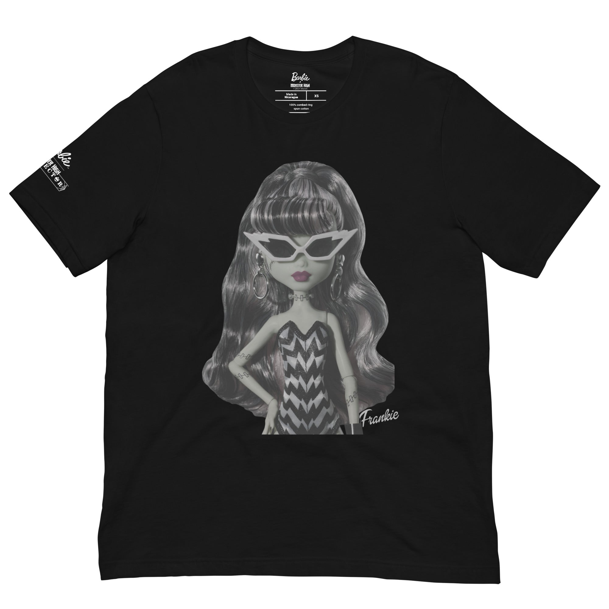Monster High Barbie Frankie Barbie Black T-shirt - Image 7