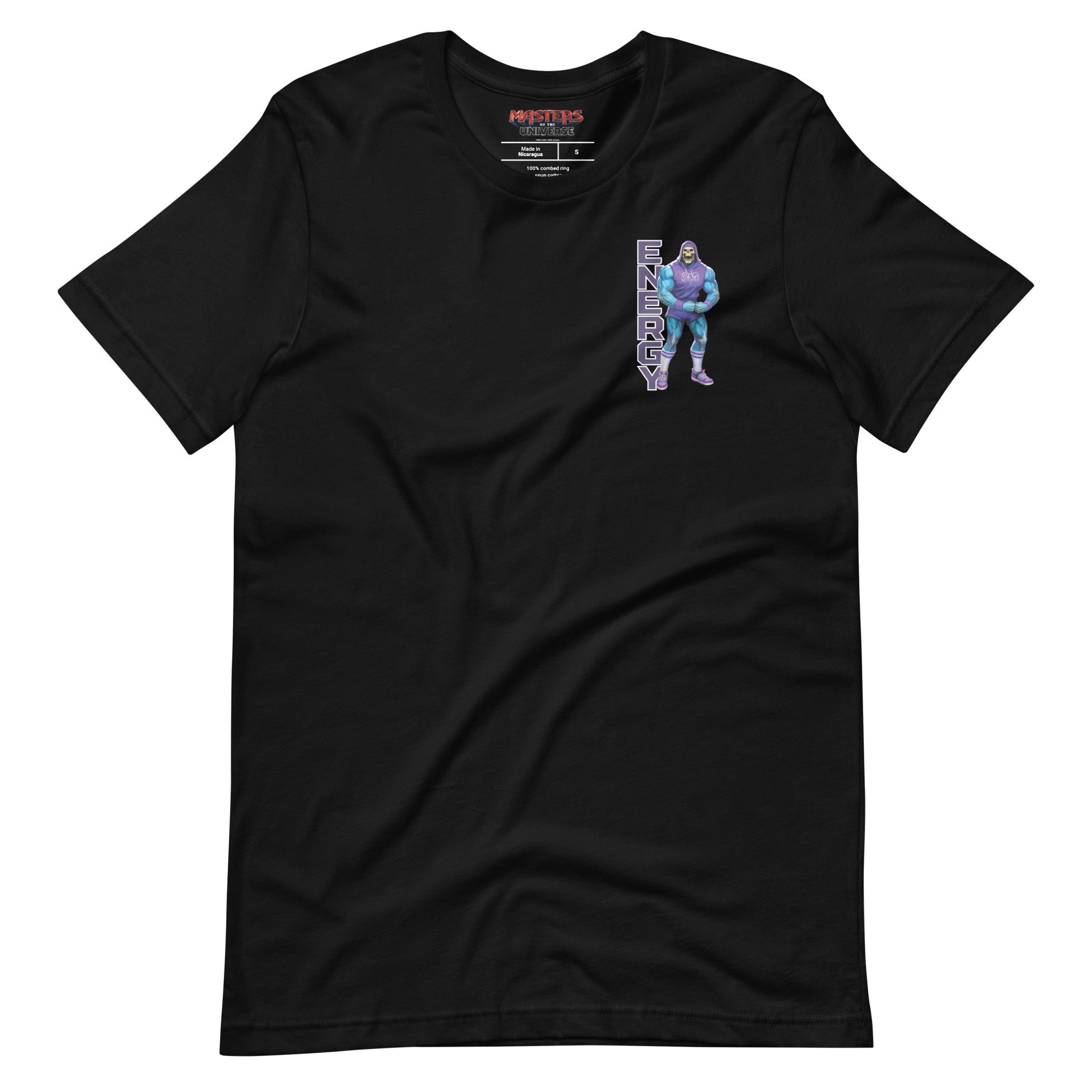 Masters of the Universe Gym Bro Skeletor Ab Power Black T-shirt - Image 8