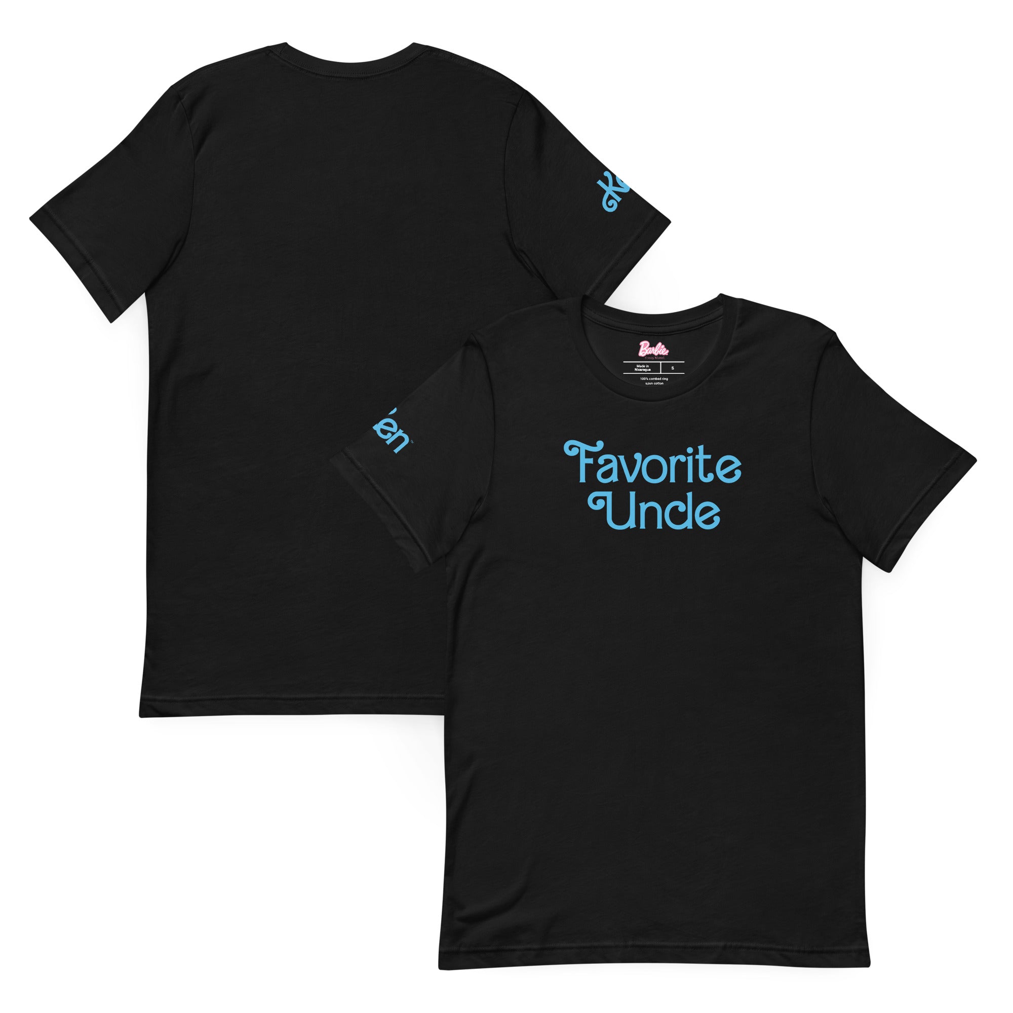 Barbie Favorite Uncle Ken Black T-Shirt - Image 2