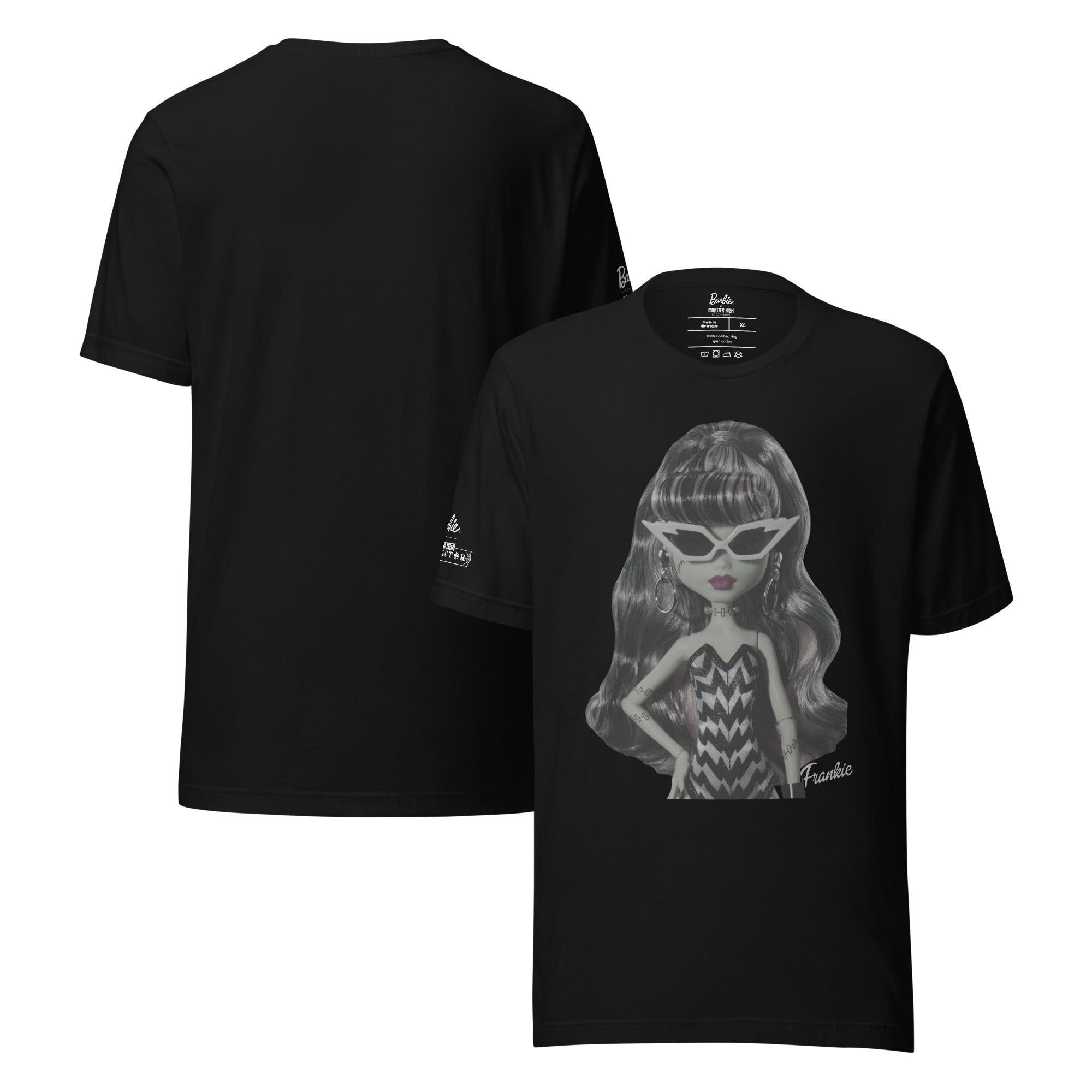 Monster High Barbie Frankie Barbie Black T-shirt - Image 2