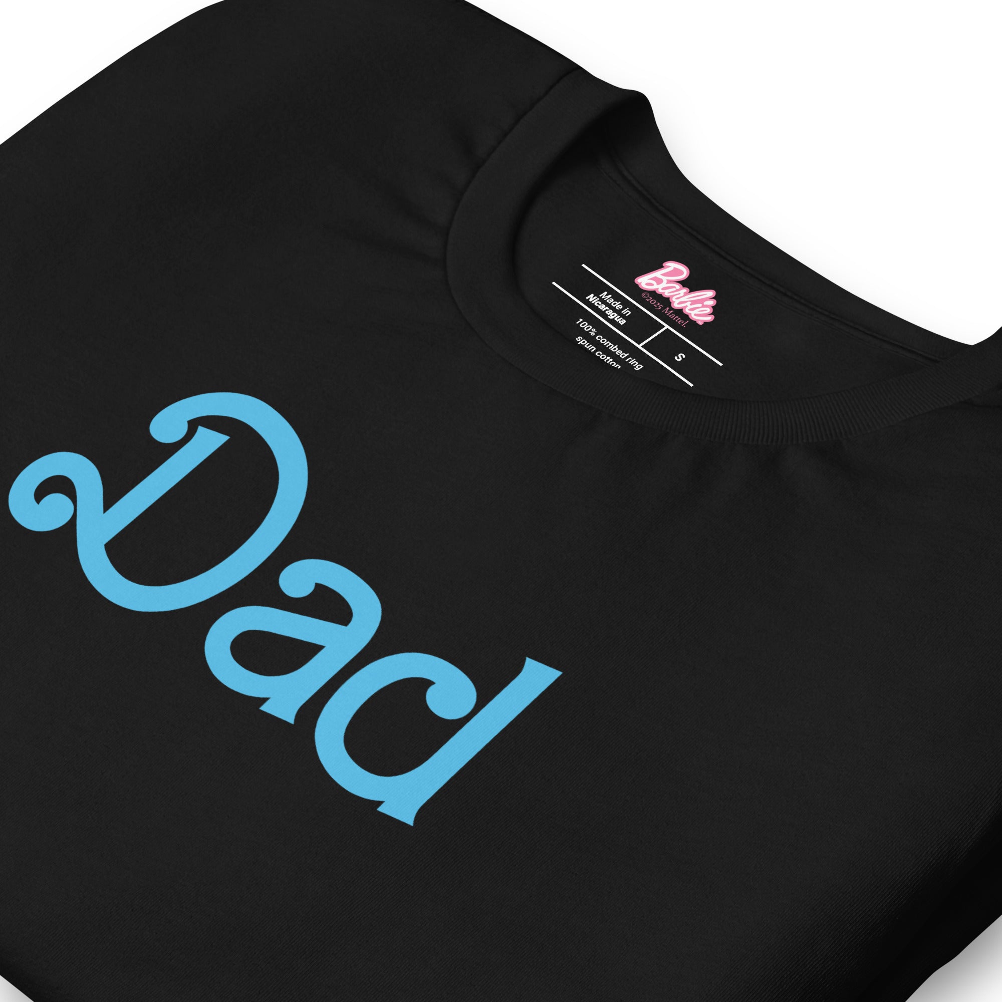 Barbie Dad Ken Black T-Shirt - Image 7