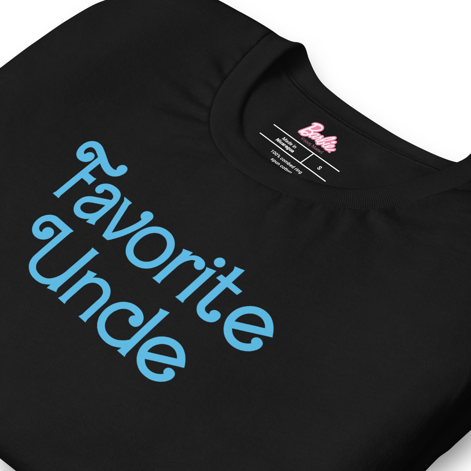 Barbie Favorite Uncle Ken Black T-Shirt - Image 4