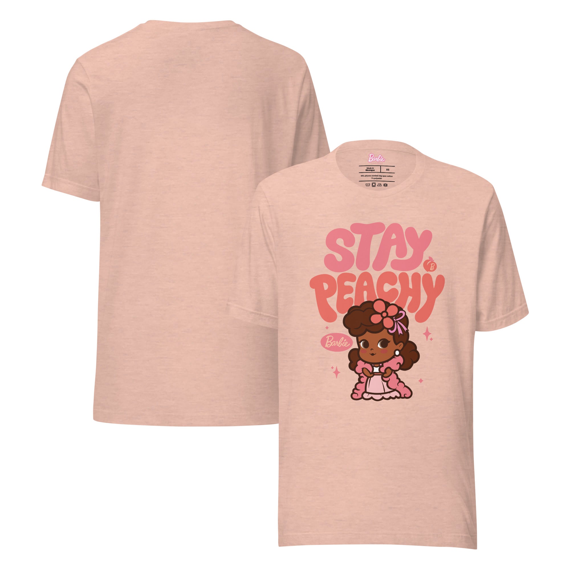 Barbie Stay Peachy Cutie Peach T-Shirt - Image 2