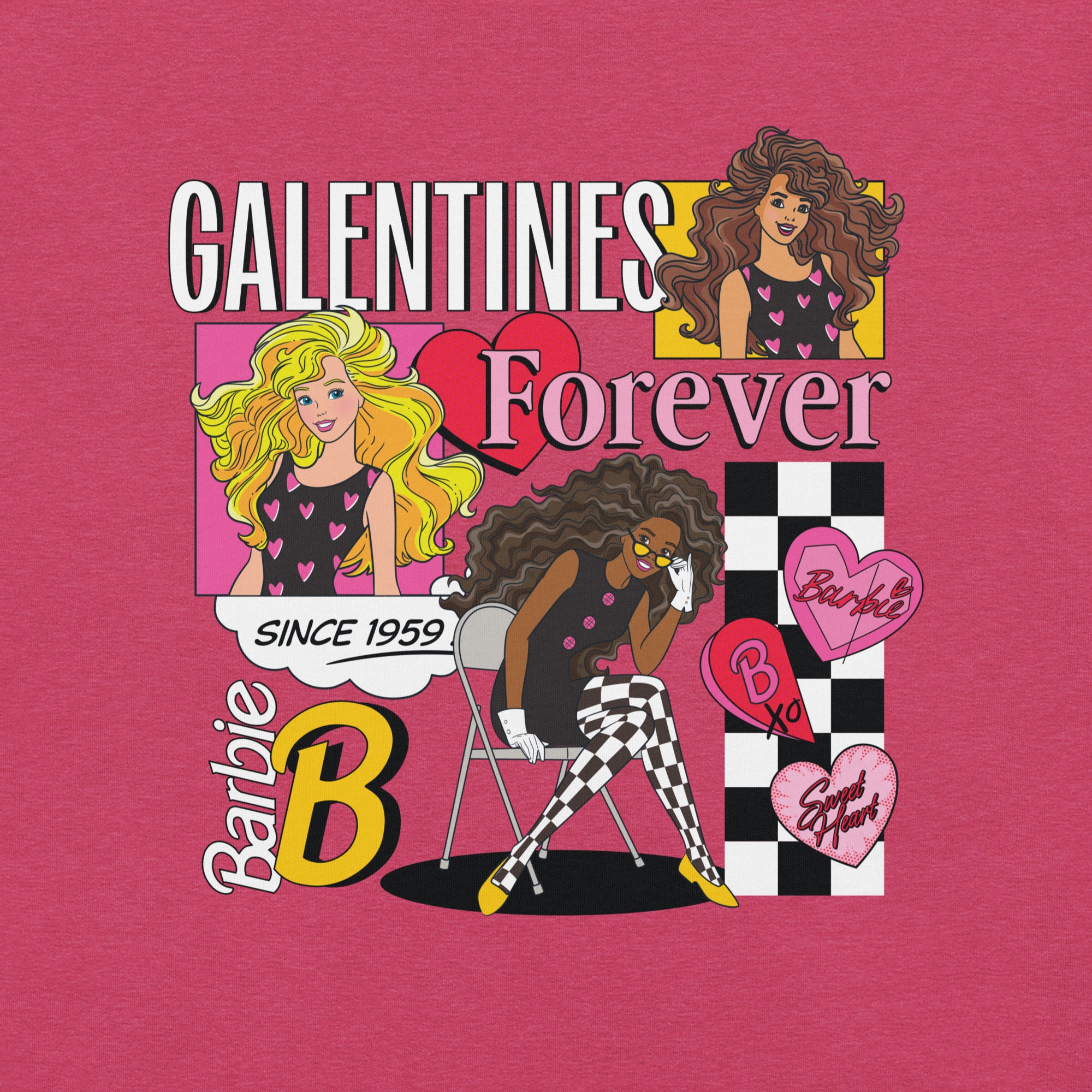 Barbie Galentines Pink T-shirt - Image 3