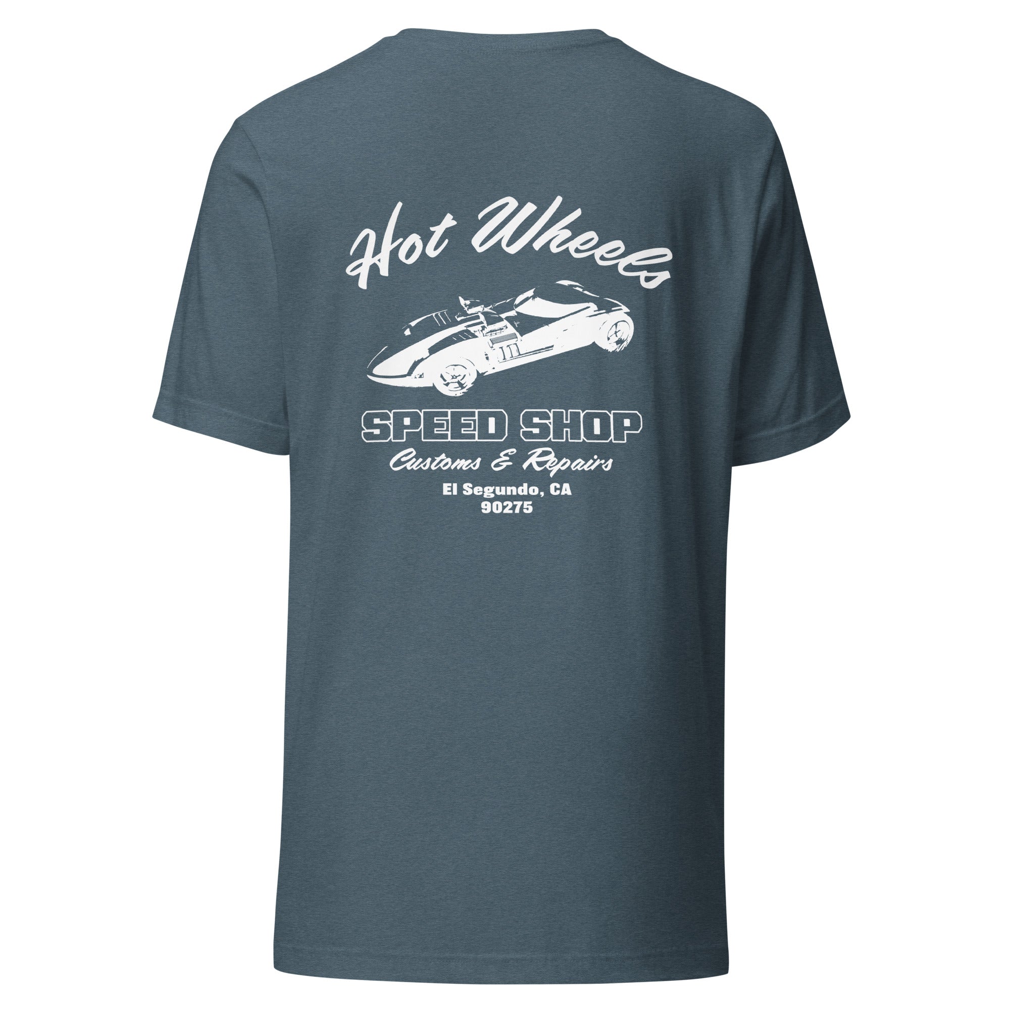 Hot Wheels Speed Shop Embroidered Blue T-Shirt - Image 8