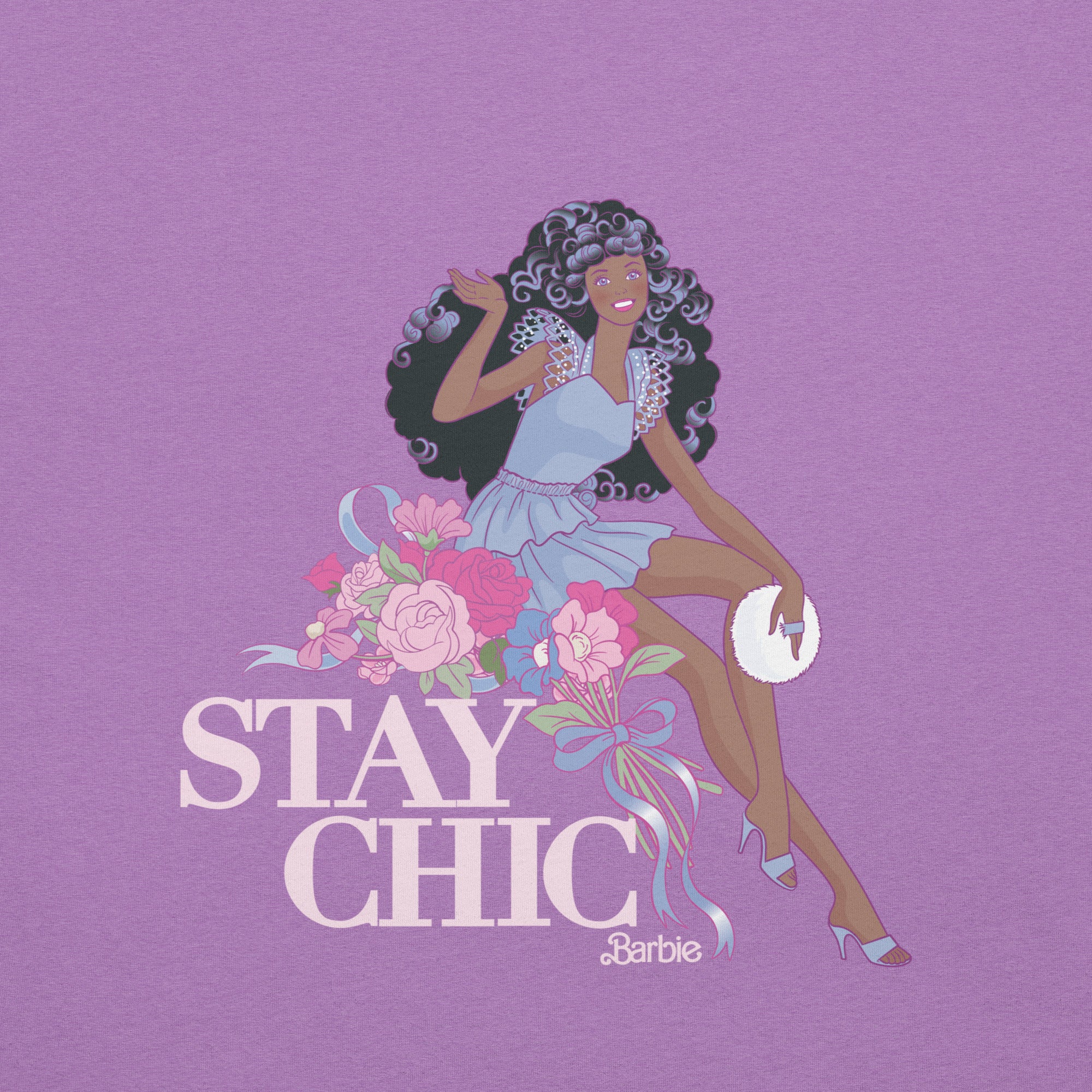Barbie Stay Chic Purple T-shirt - Image 5