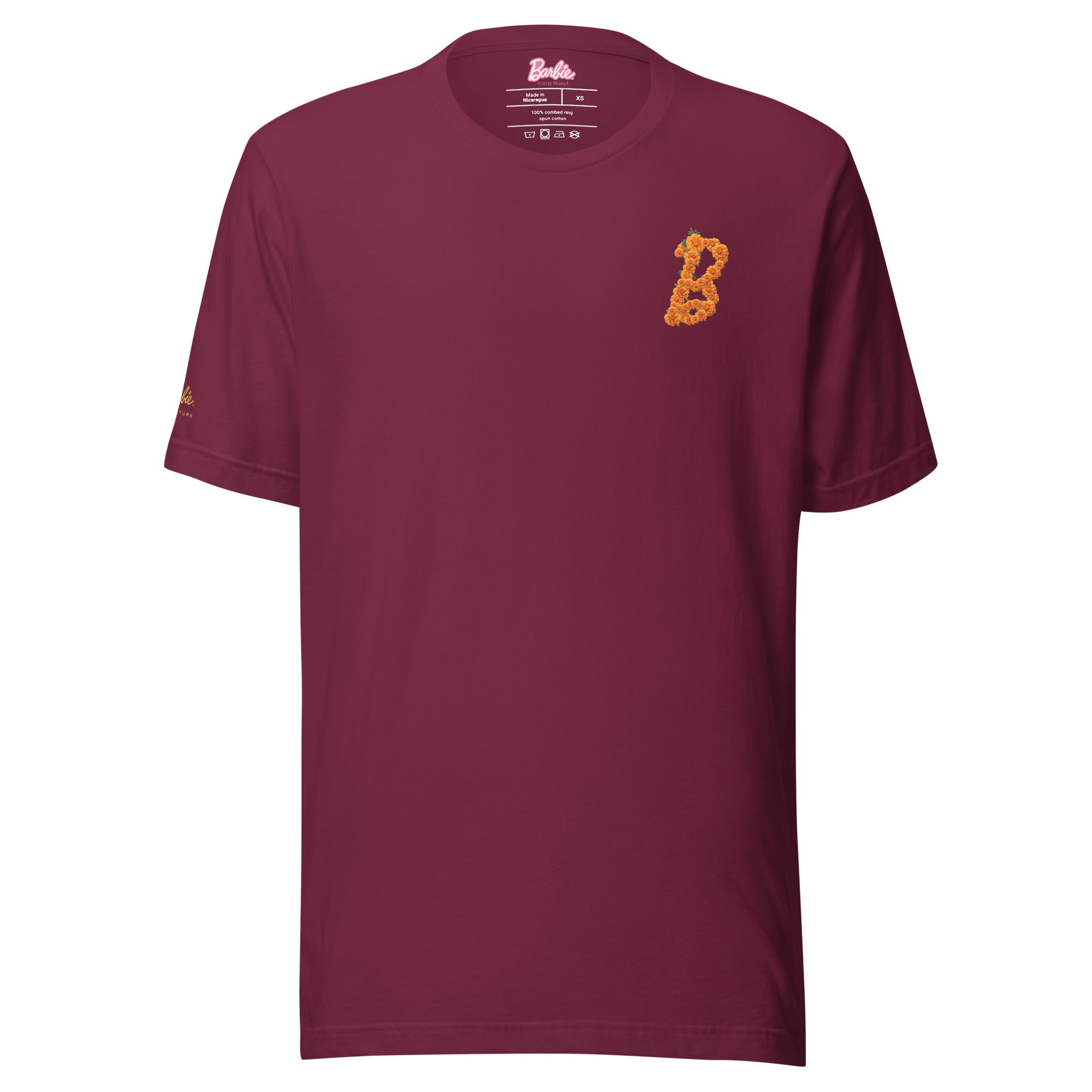 Barbie Día de Muertos Maroon T-Shirt - Image 6