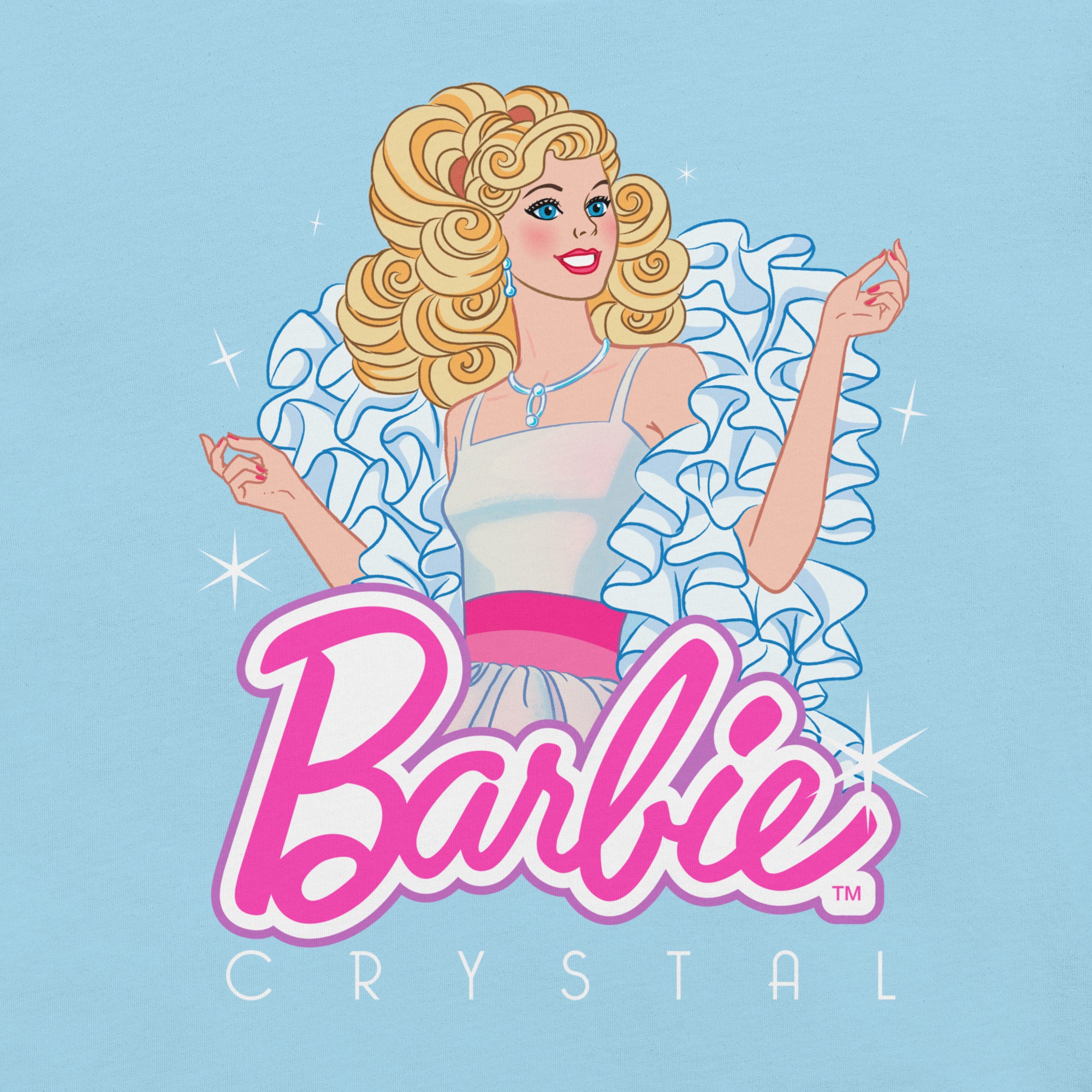 Barbie 1980's Crystal Blue T-Shirt - Image 2