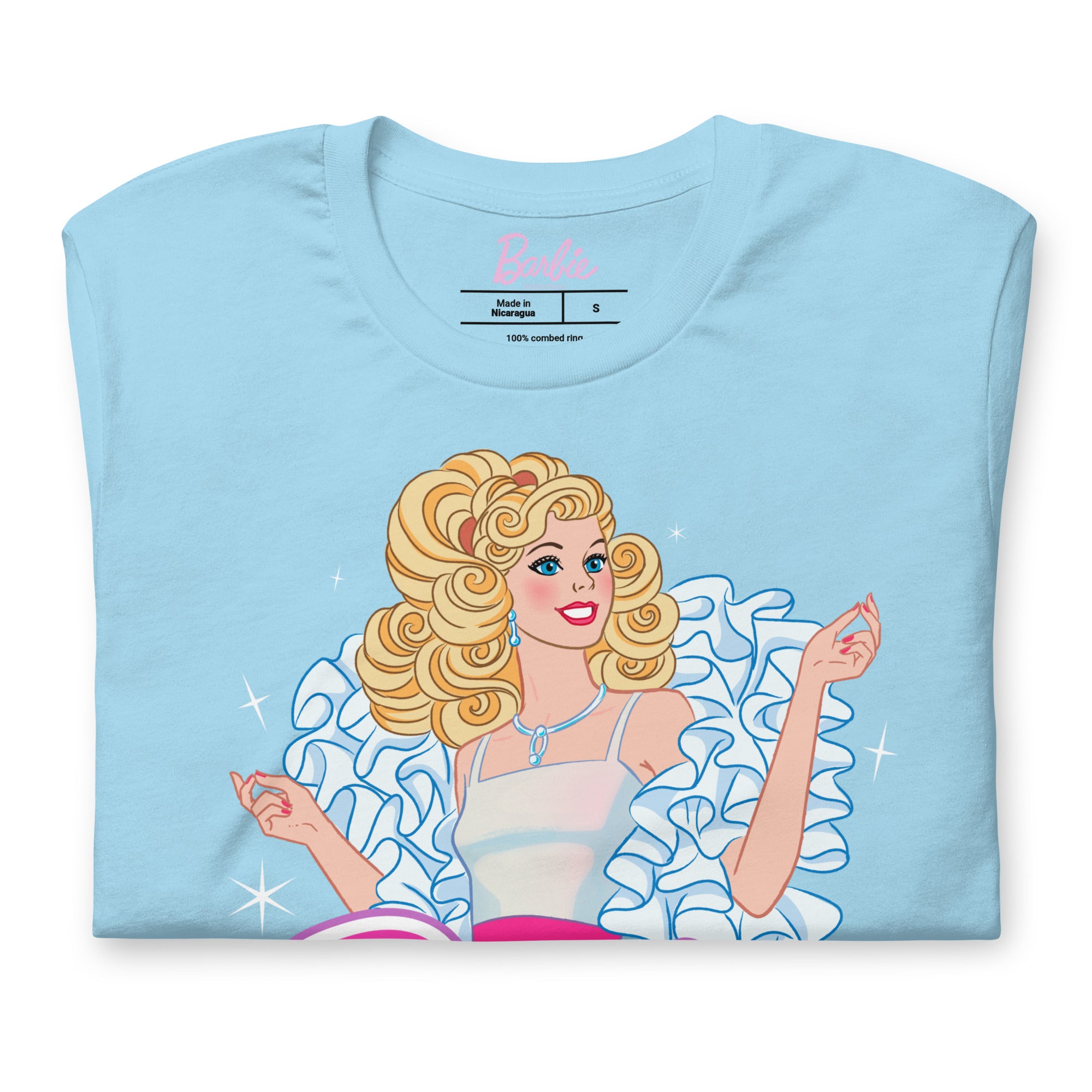 Barbie 1980's Crystal Blue T-Shirt - Image 4
