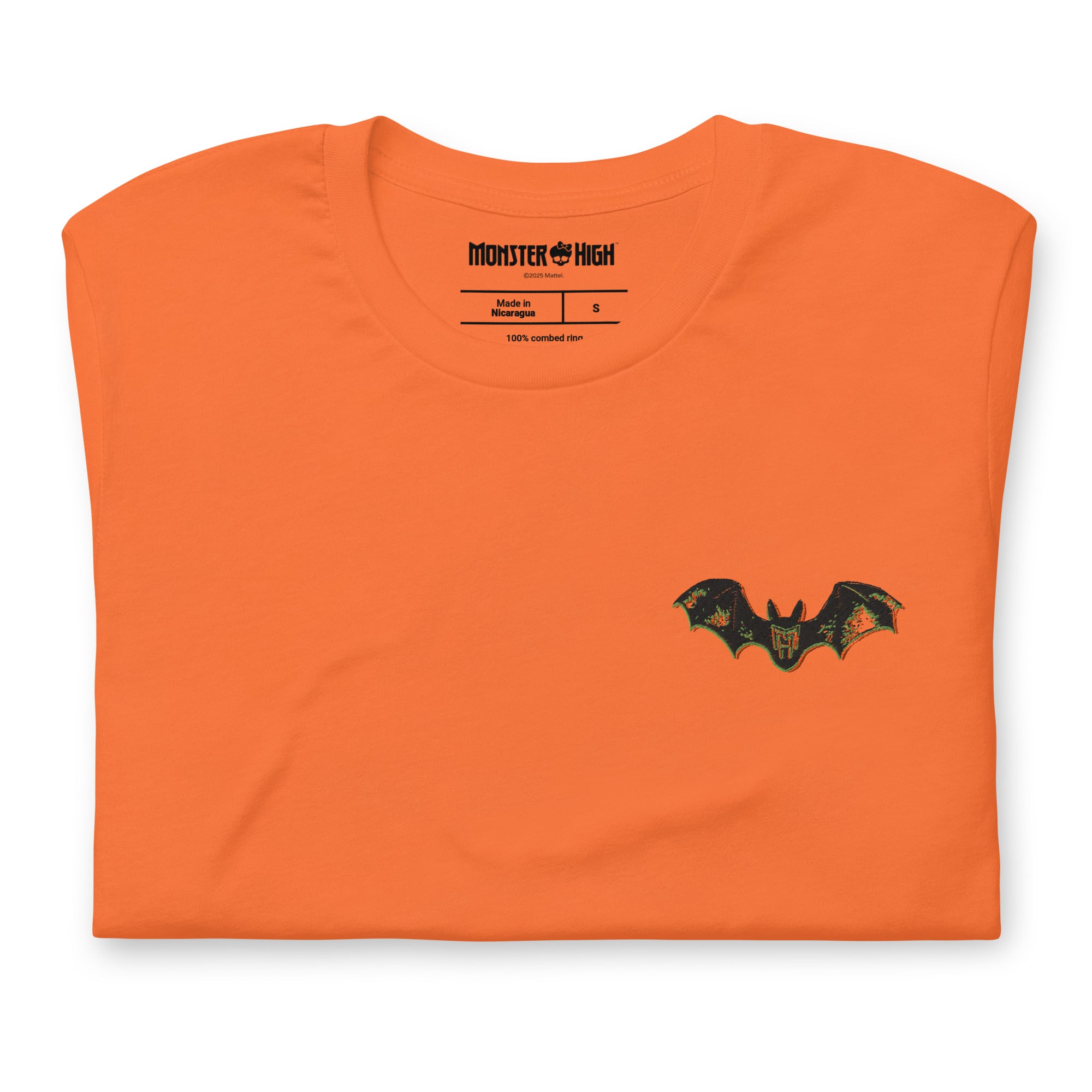 Monster High Draculaura Embroidered Orange T-Shirt - Image 4