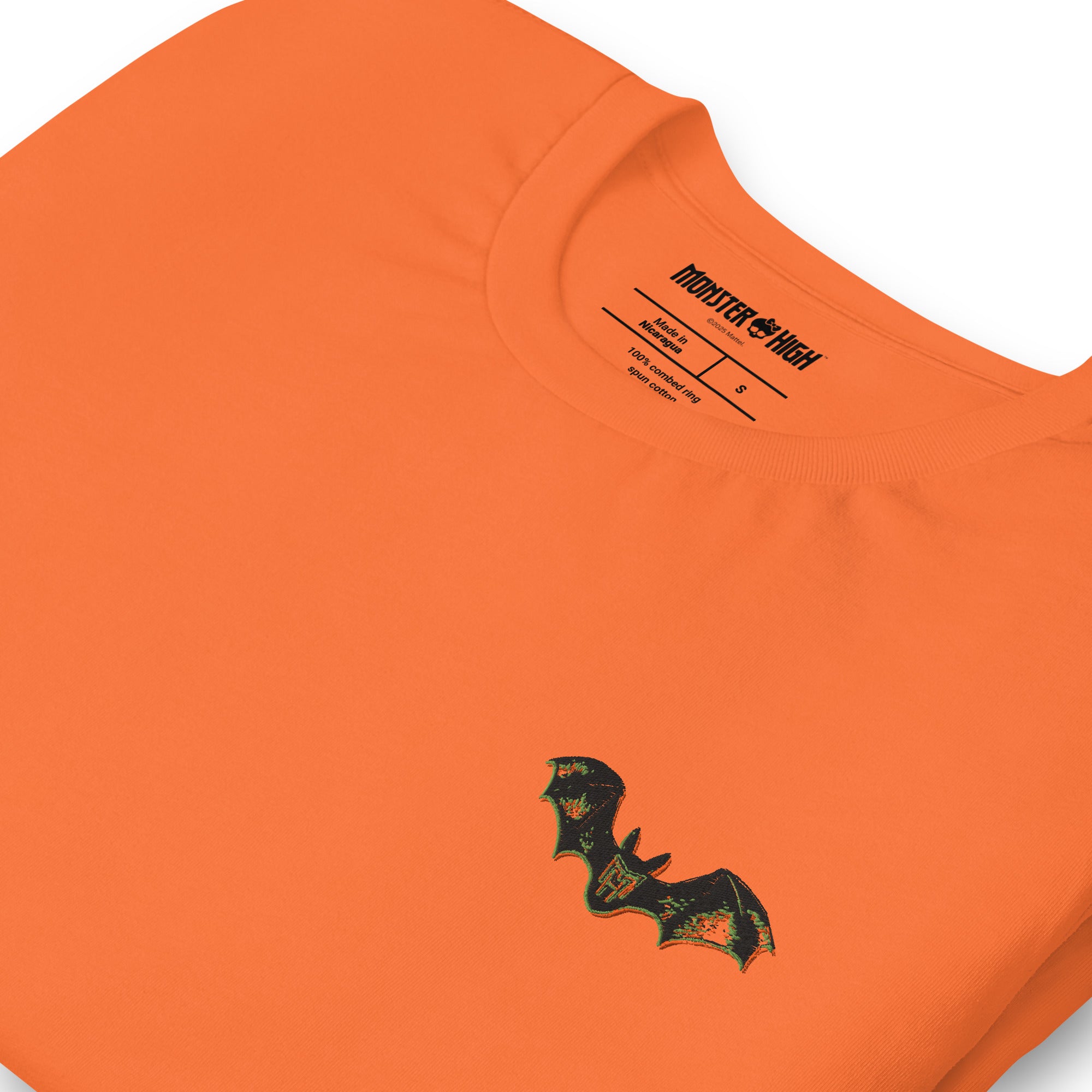 Monster High Draculaura Embroidered Orange T-Shirt - Image 5