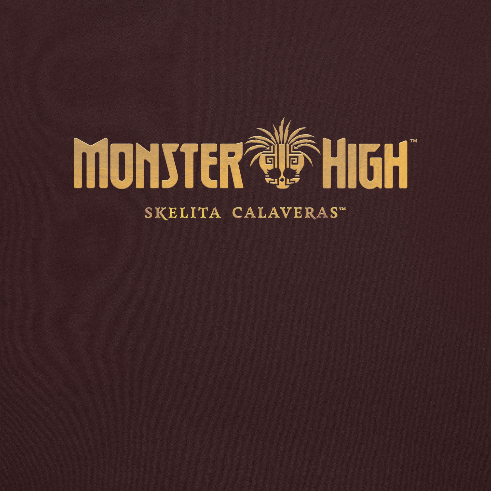 Monster High Skelita Día de Muertos Embroidered Oxblood T-Shirt - Image 6
