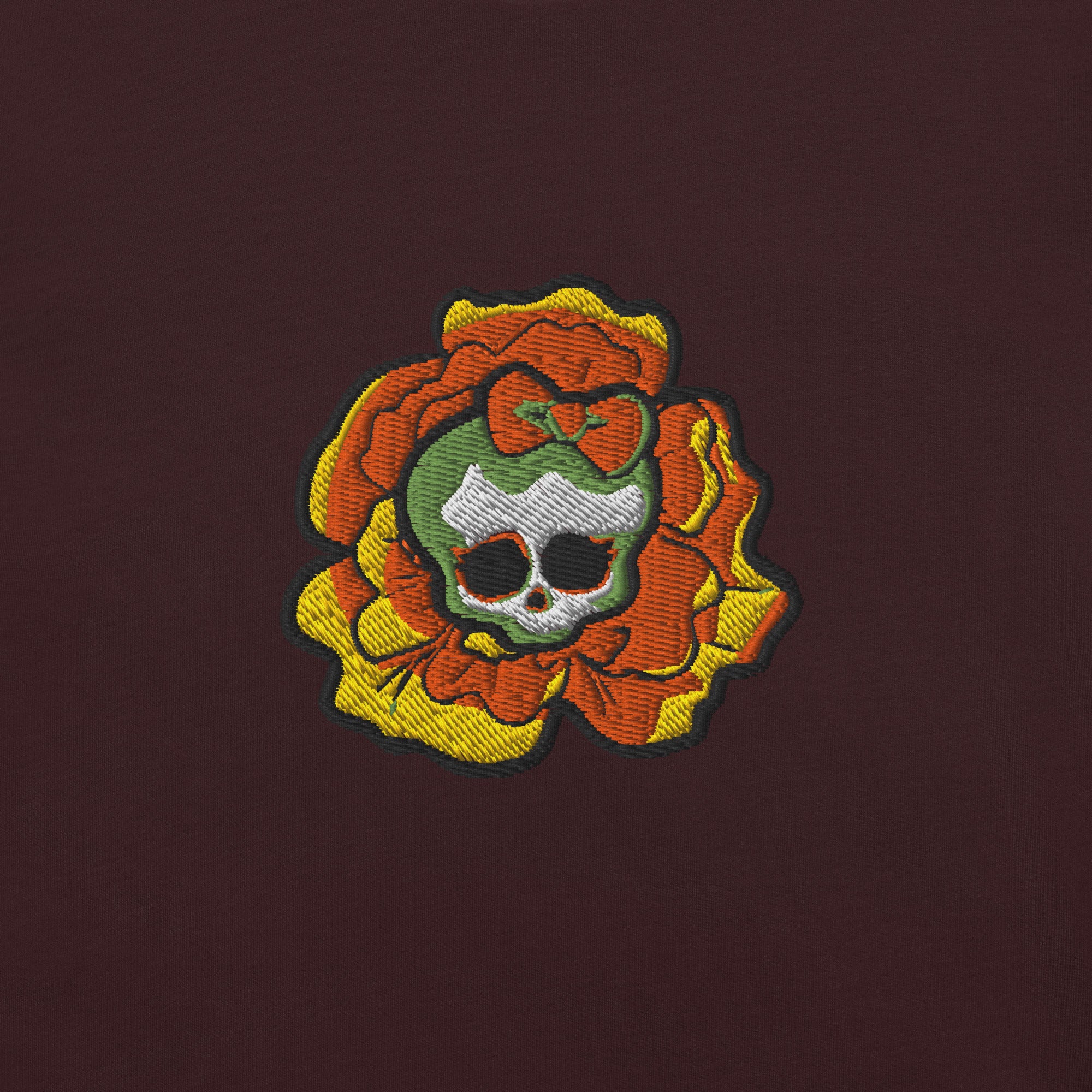 Monster High Skelita Día de Muertos Embroidered Oxblood T-Shirt - Image 3