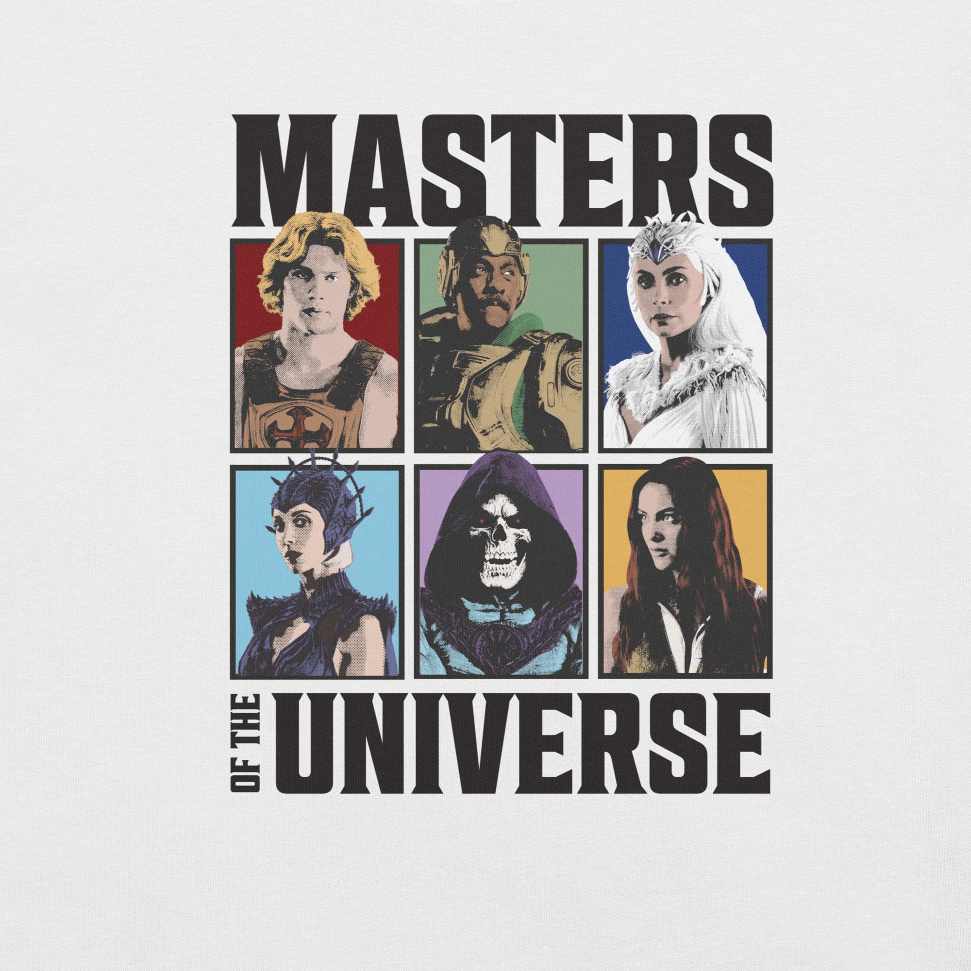 Masters of the Universe Movie Characters White T-shirt - Image 6