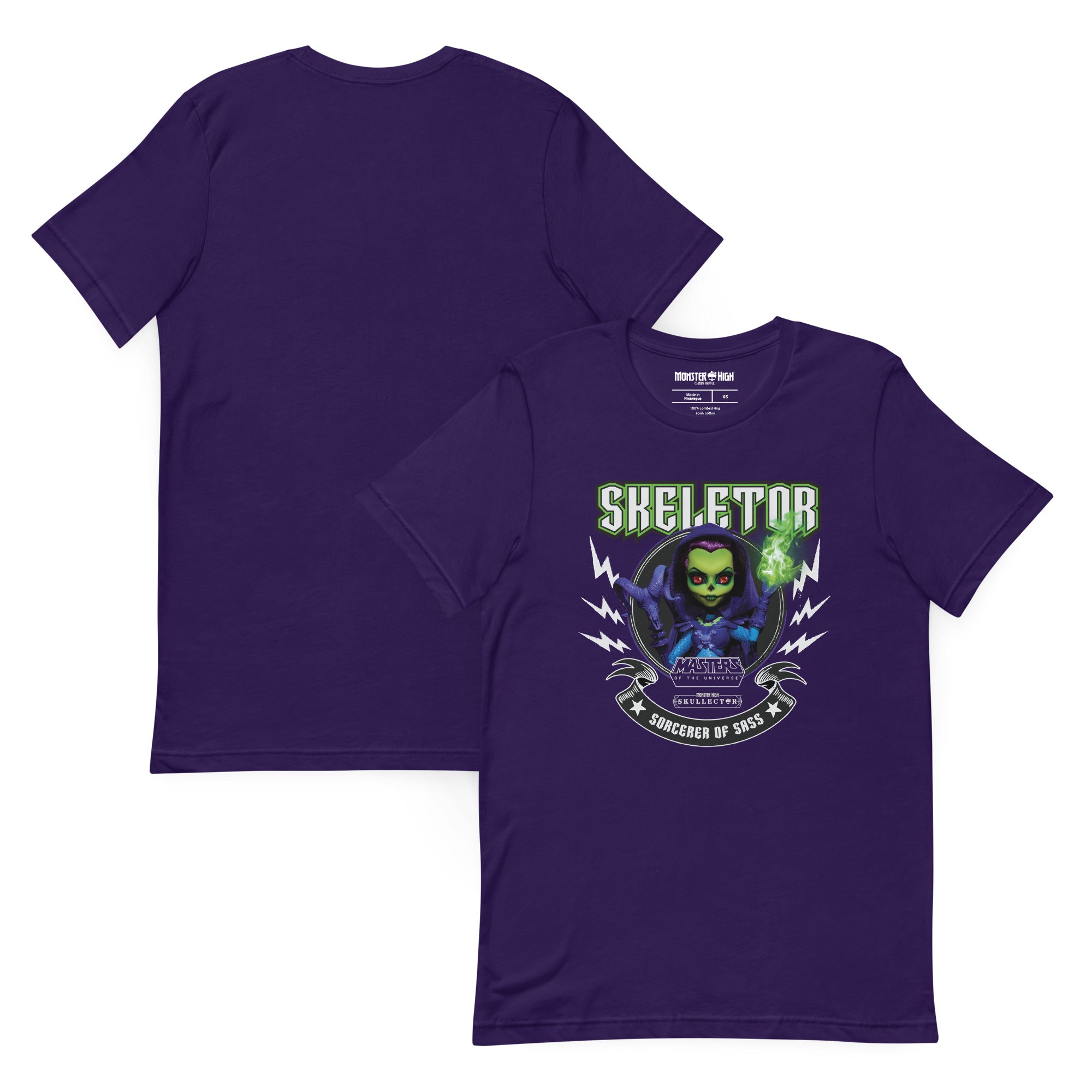 Monster High Masters of the Universe Skeletor Purple T-shirt - Image 2
