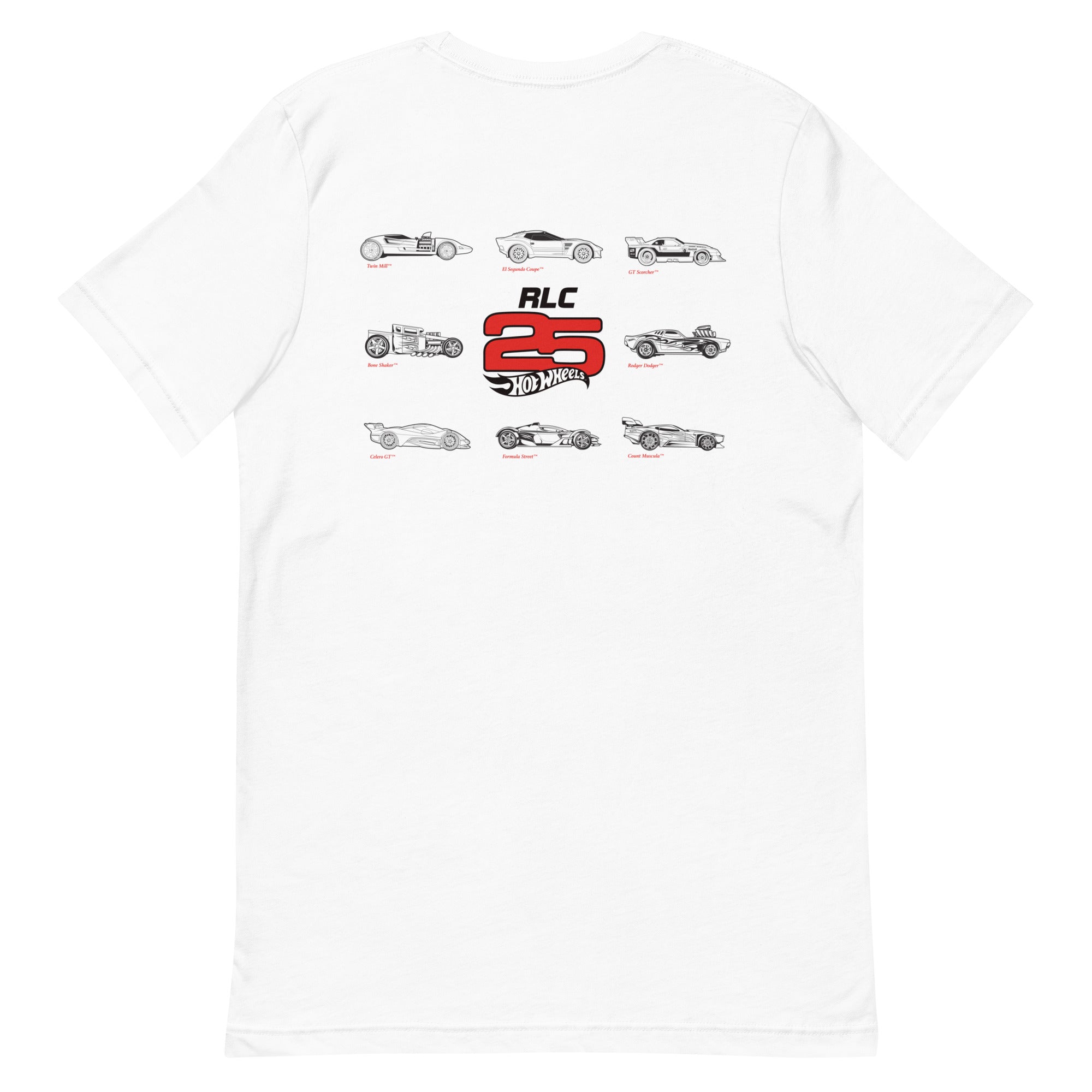 Hot Wheels 2025 RLC Membership White T-Shirt - Image 11