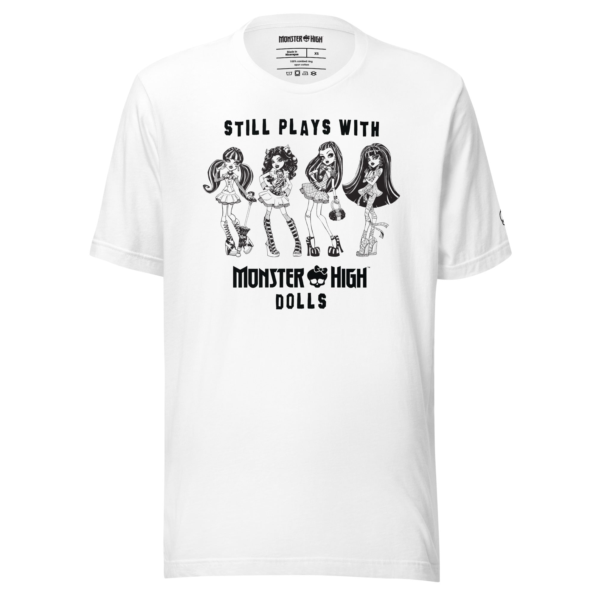 Monster High Still Plays with Monster High Dolls White T-Shirt - Image 6