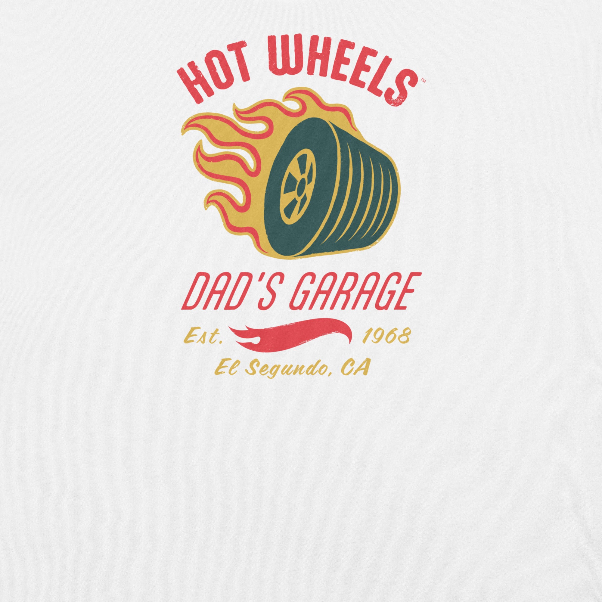 Hot Wheels Dad's Garage White T-Shirt - Image 3