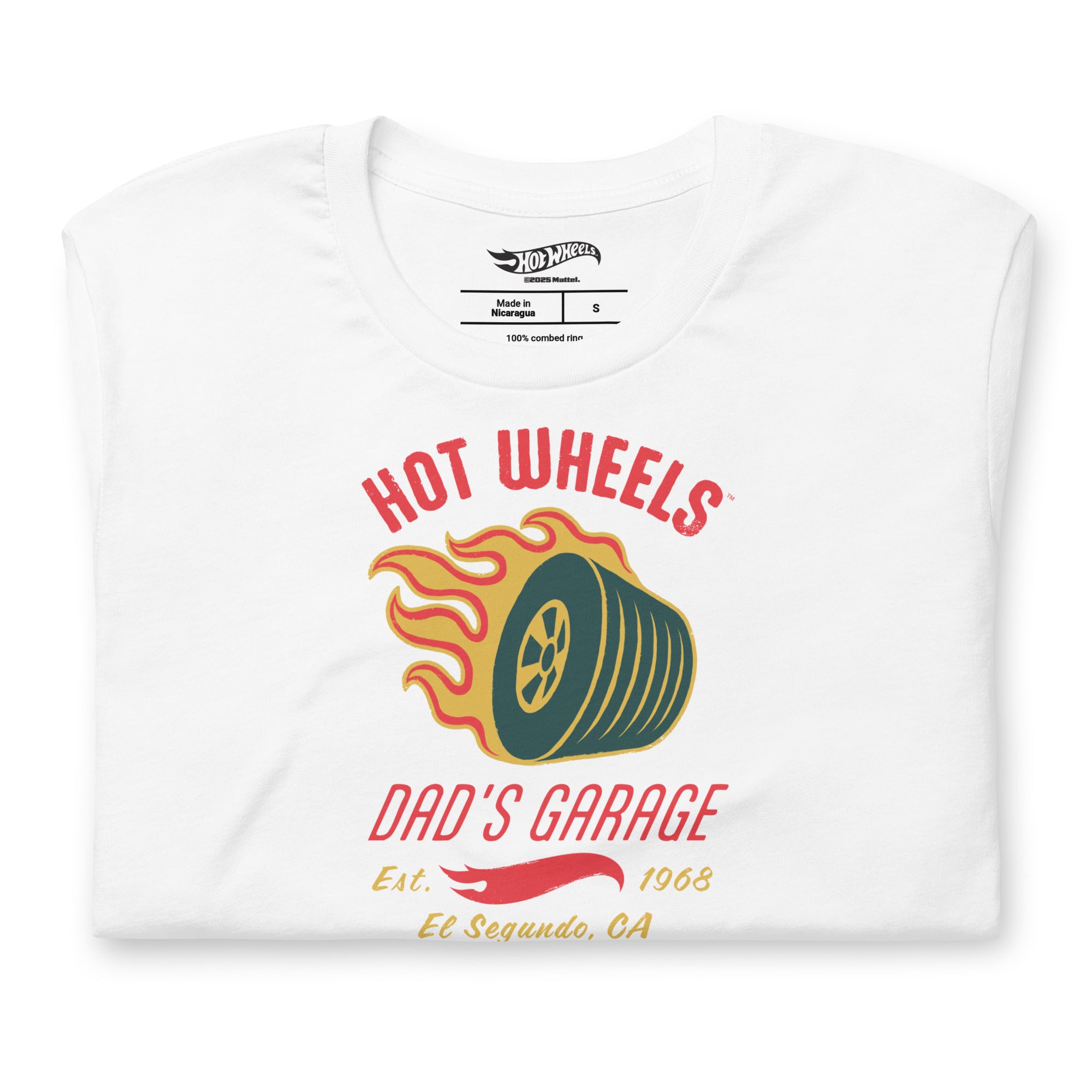 Hot Wheels Dad's Garage White T-Shirt - Image 4
