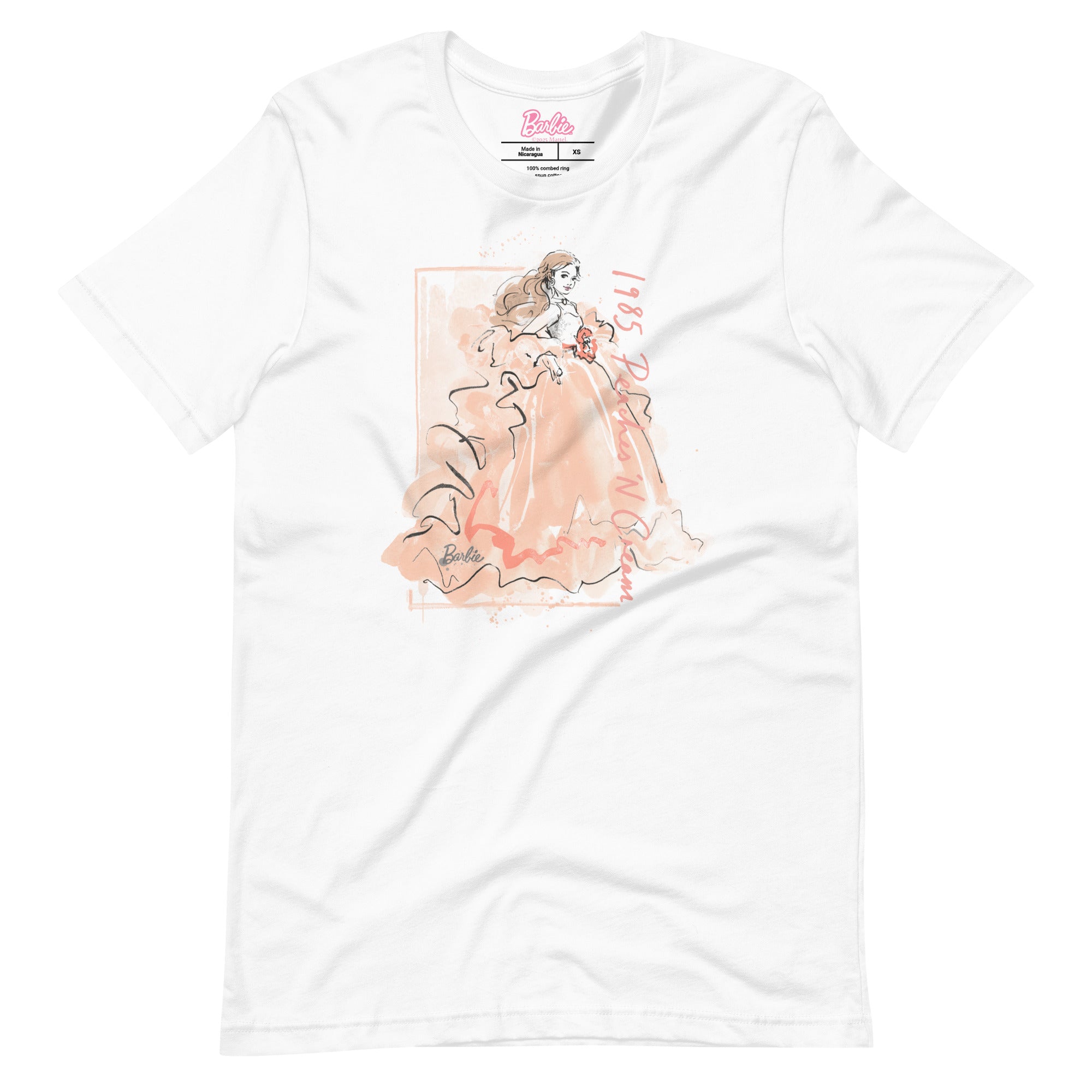 Barbie Peaches 'n Cream White T-Shirt - Image 4