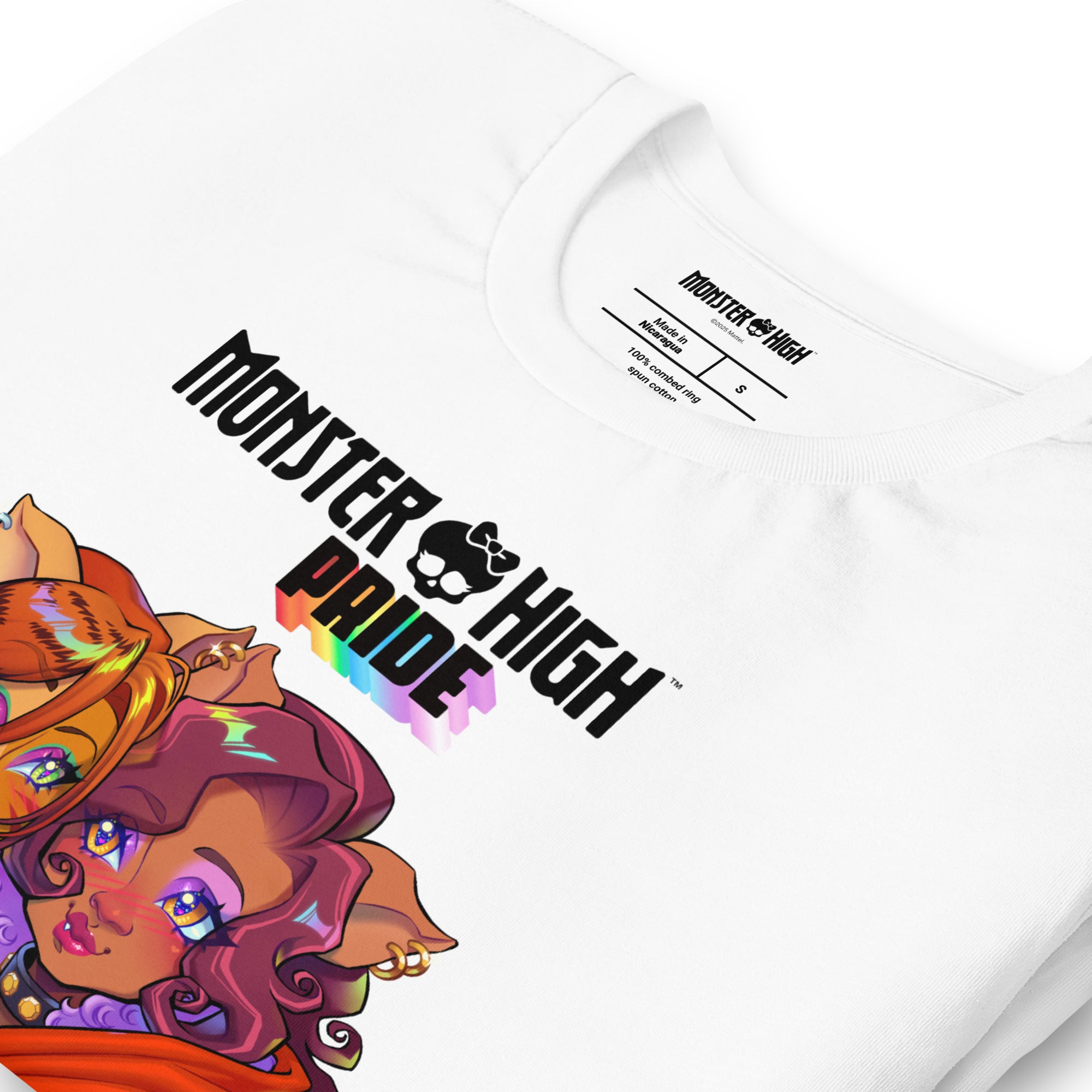 Monster High Pride Toralei & Clawdeen White T-Shirt - Image 4