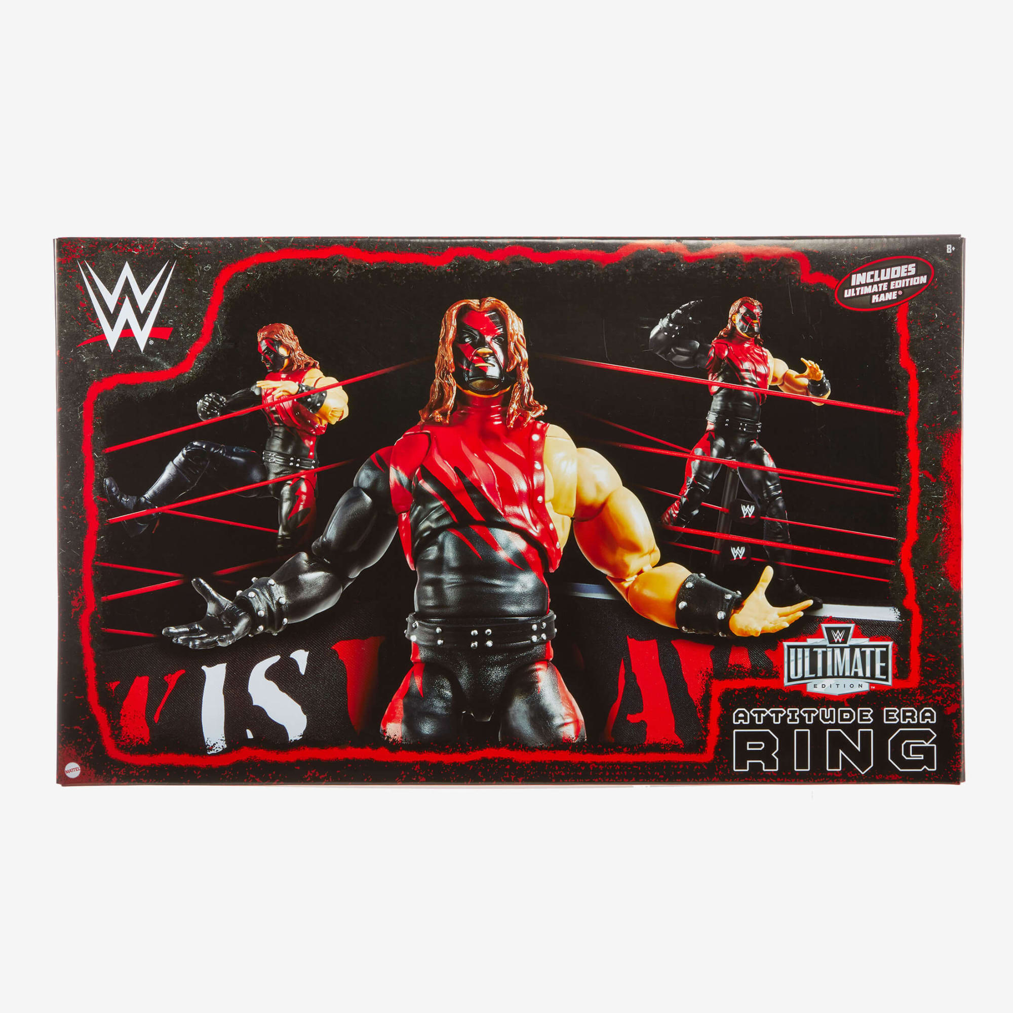 WWE Ultimate Edition Attitude Era Ring and Kane Figure - Image 9