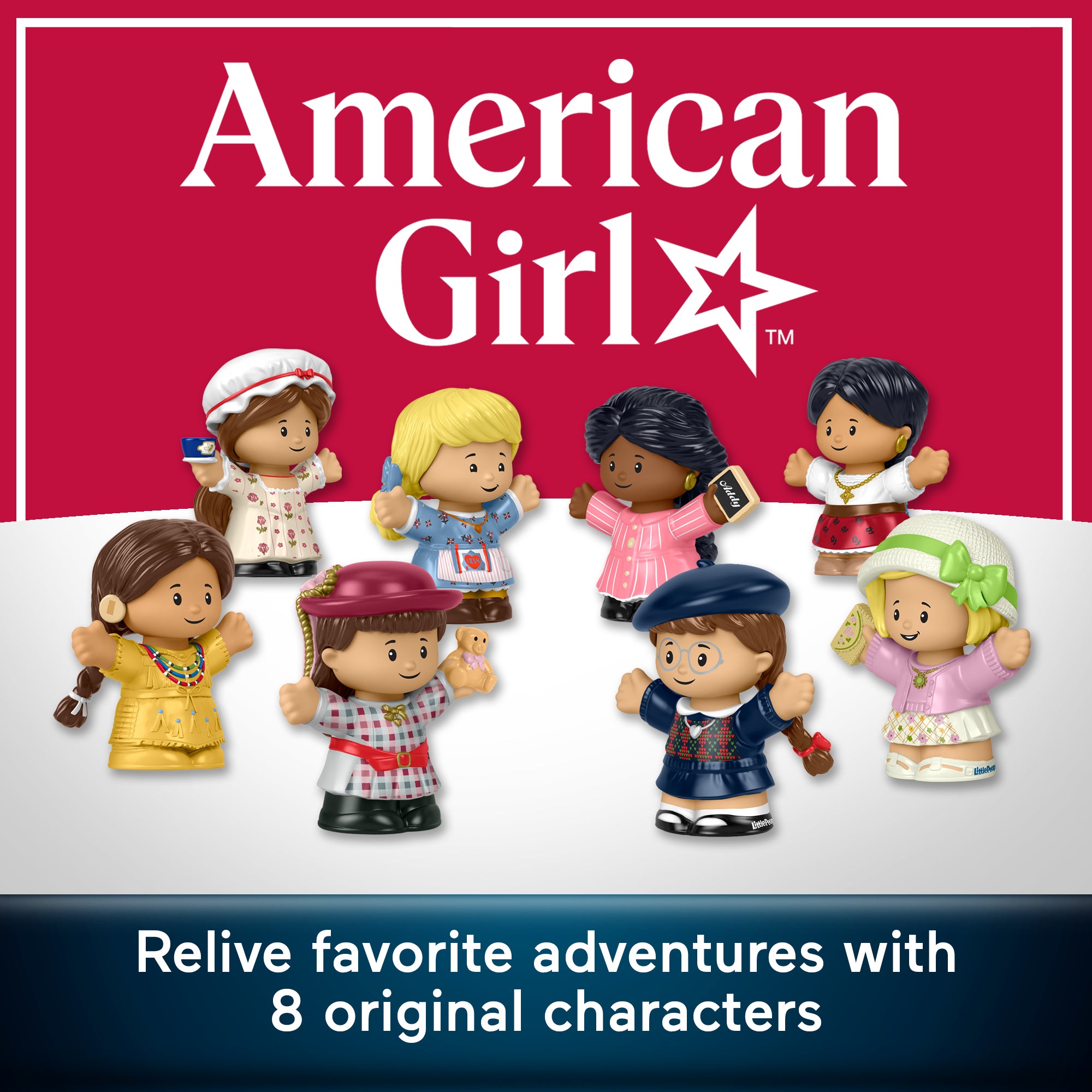 Little People Collector American Girl 40th Anniversary Special Edition Set For Fans. 8 Figures - Image 2