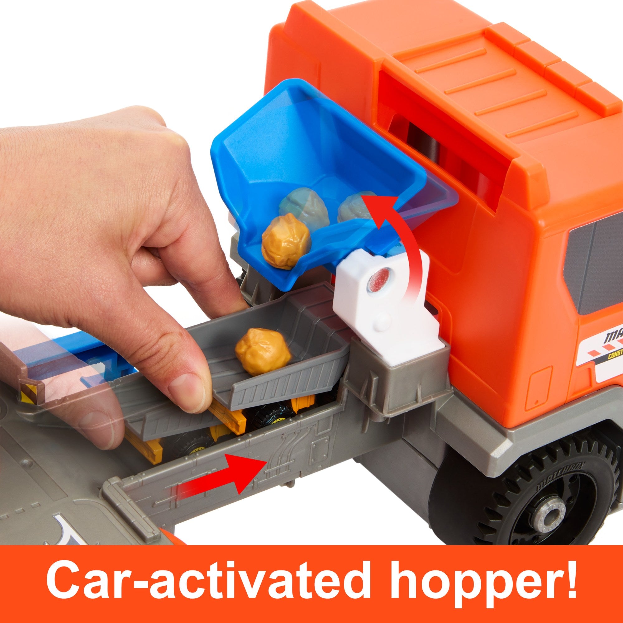 Matchbox Action Drivers Matchbox Transforming Excavator. Toy Construction Truck With 1:64 Scale Vehicle - Image 6