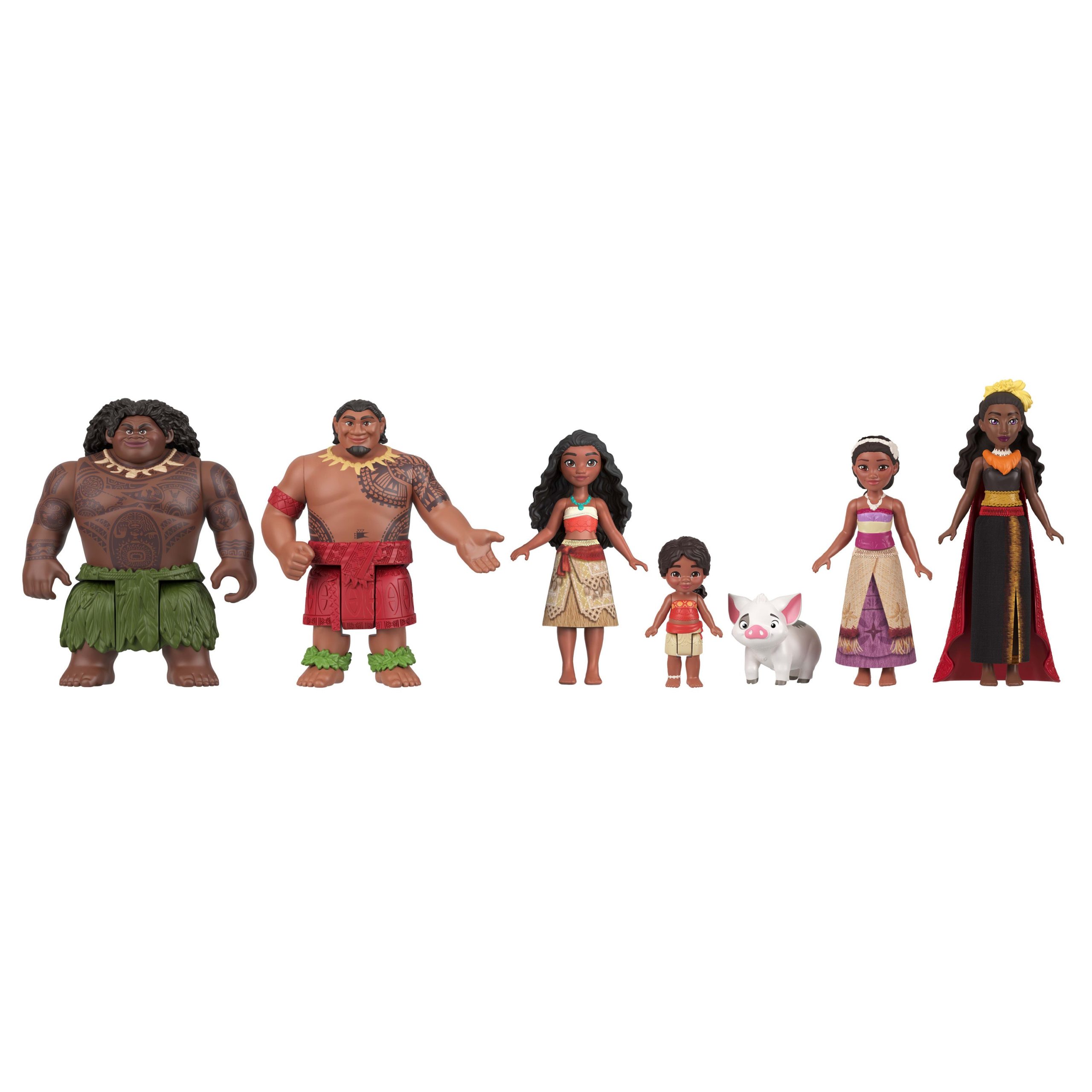 Disney Moana 2 Toys. Moana's Adventure Set With 6 Small Dolls & 2 Accessories - Image 5