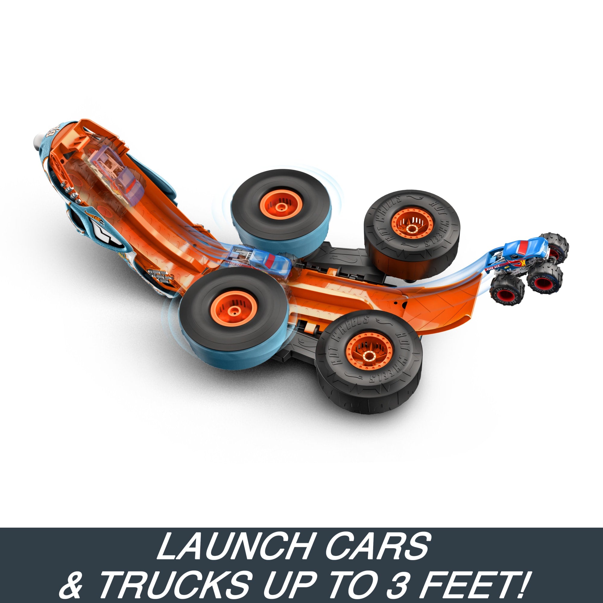 Hot Wheels Monster Trucks HW Transforming Rhinomite RC in 1:12 Scale With 1:64 Scale Toy Truck - Image 6