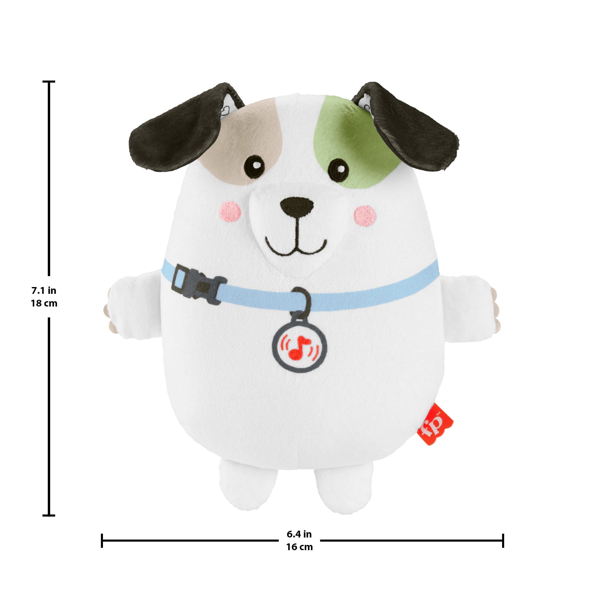 Fisher-Price Calming Vibes Puppy Soother Portable Sound Machine Plush Toy For Newborns - Image 6