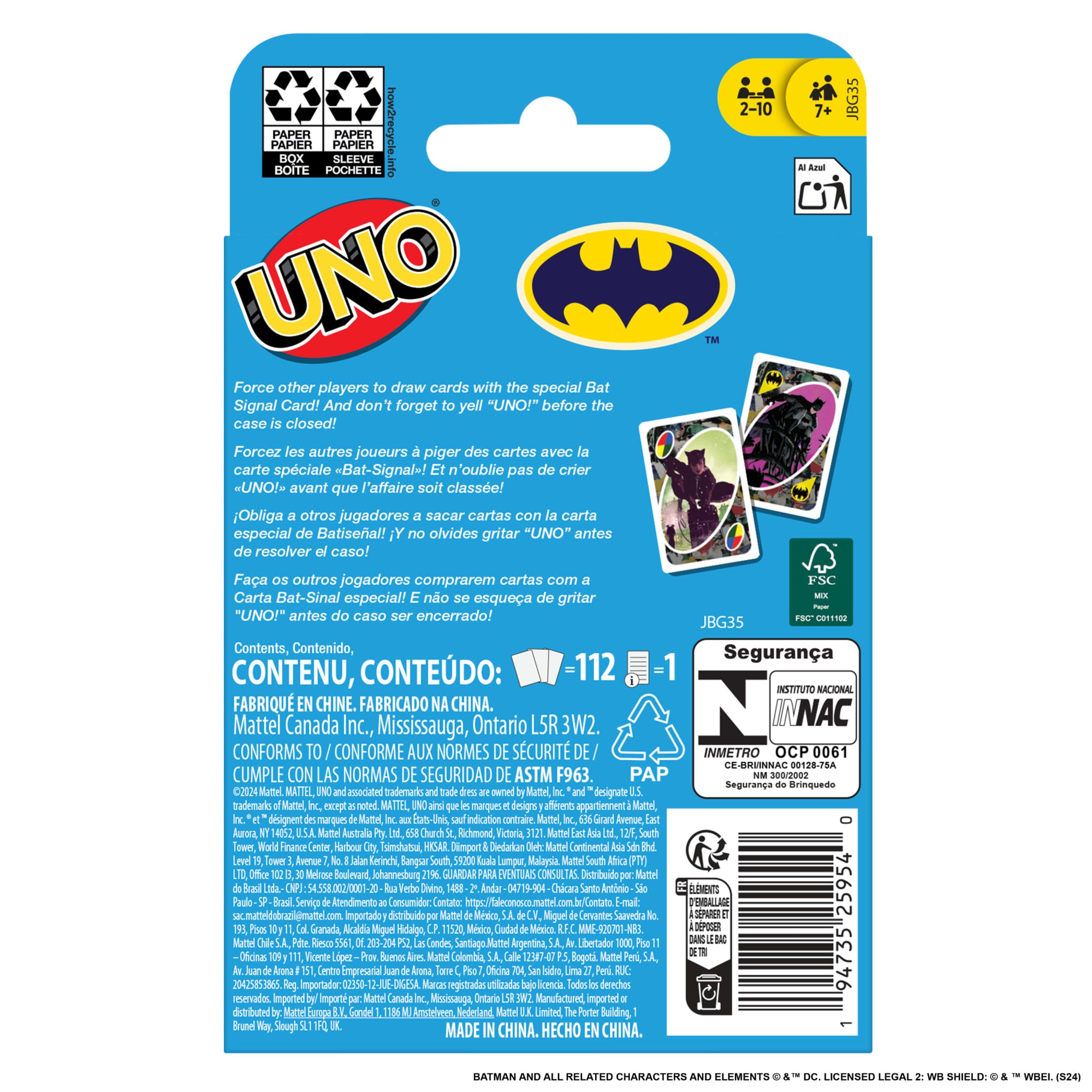 UNO Batman Card Game For Kids & Family Night - Image 4