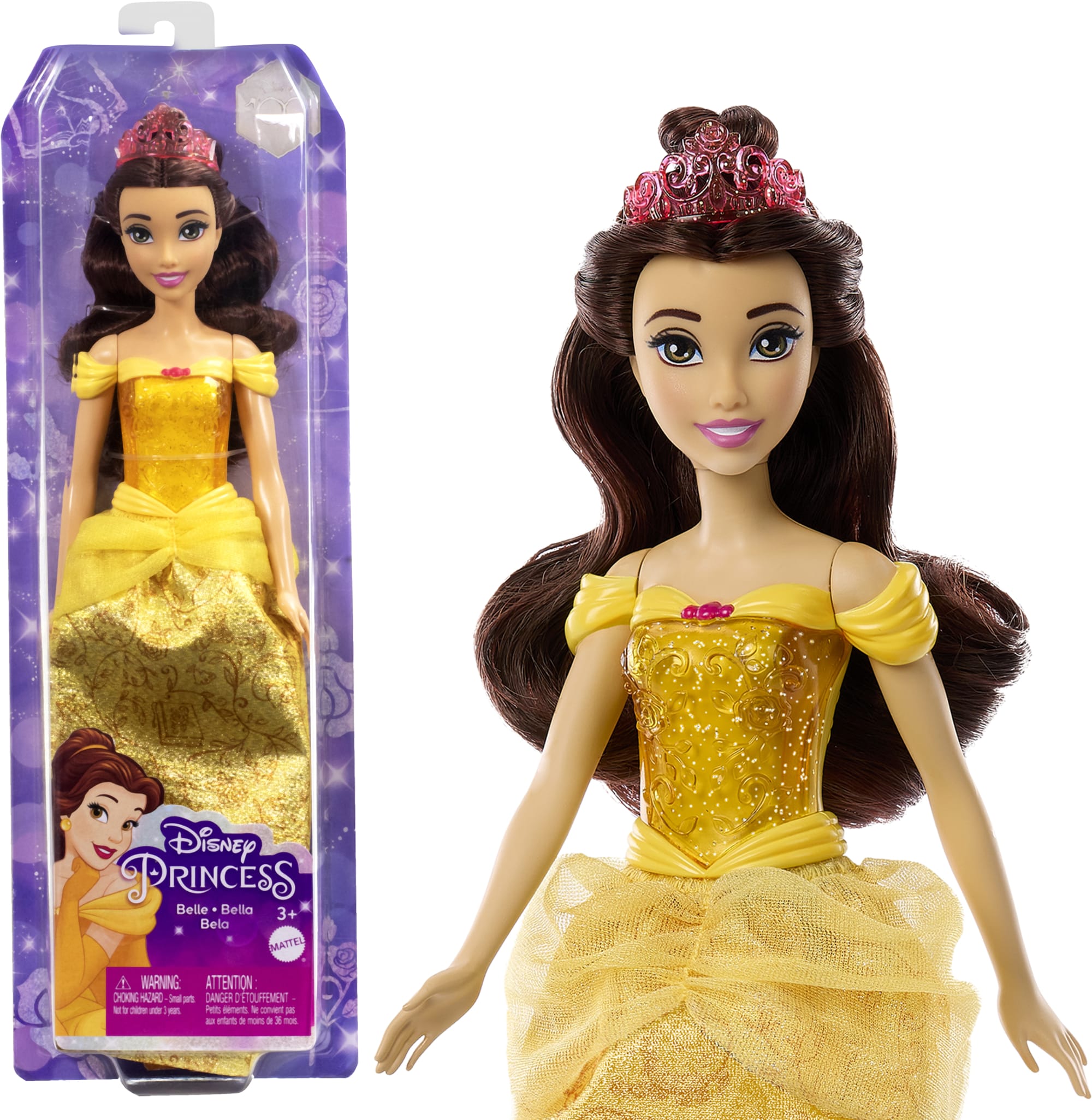 Disney Princess Belle Doll With Sparkling Fashion & Accessories. Inspired By Beauty & The Beast
