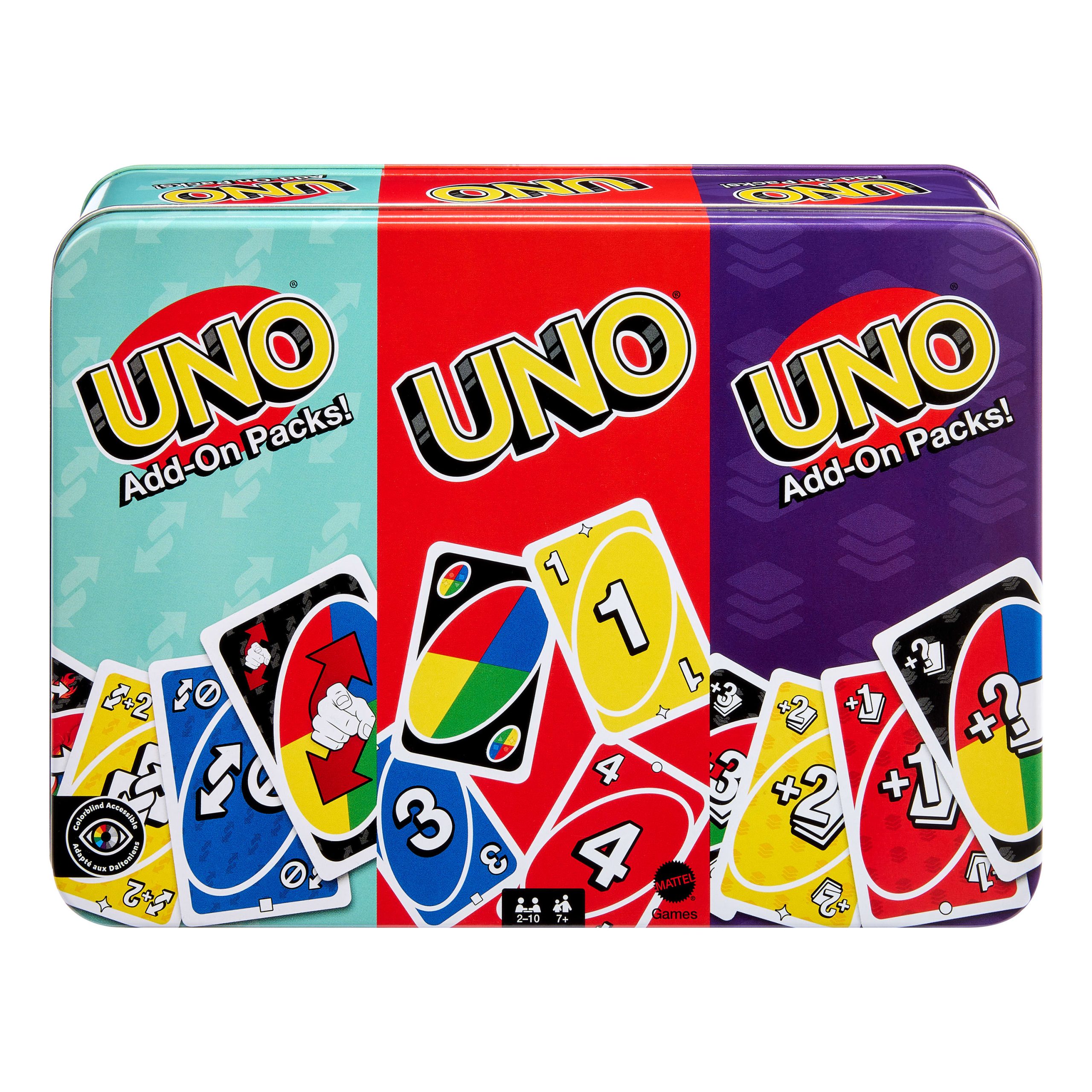 Uno® Jeu de Base et deux Packs D'Extension