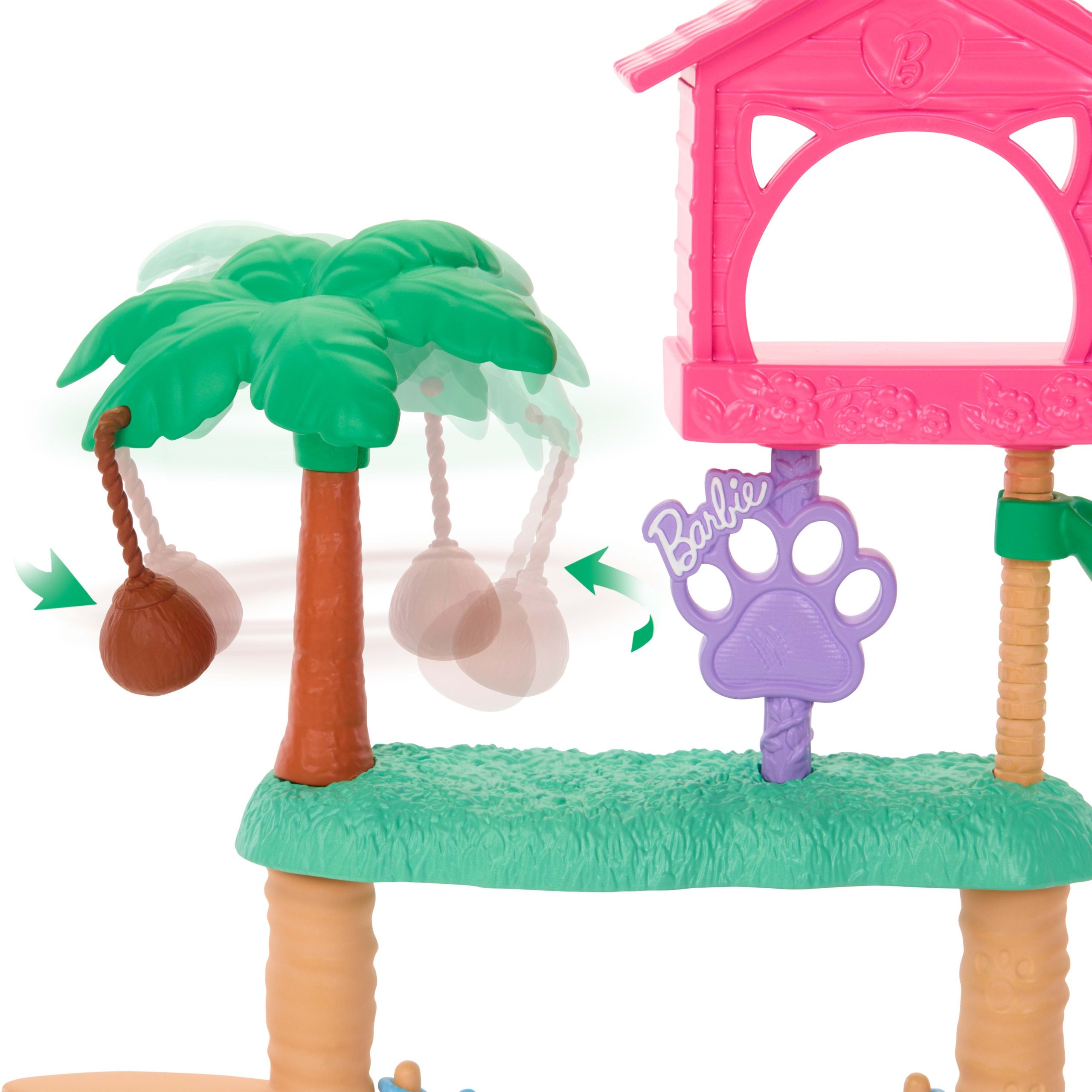 Barbie World Pet Paradise Kitty Playset With 9 Pieces Including 2 Cats. Food Accessories. & Toys - Image 4