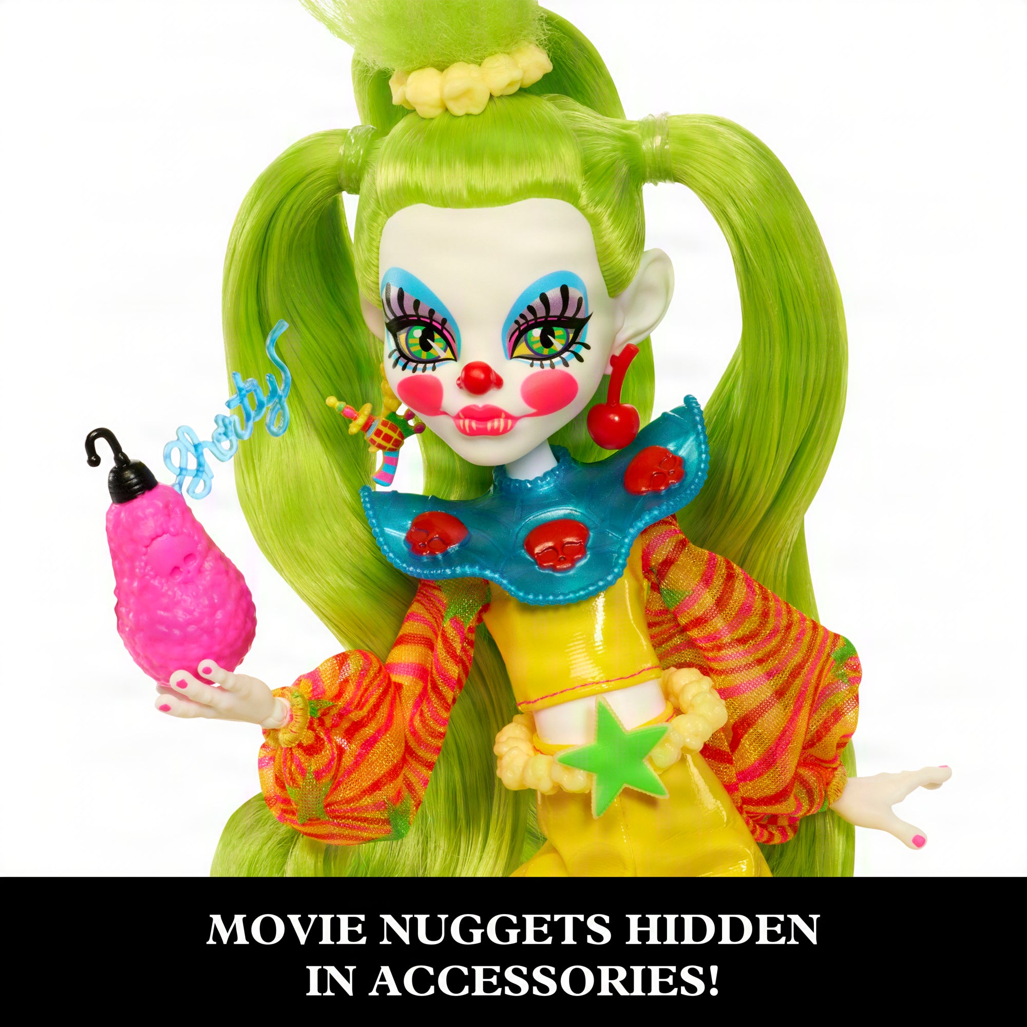 Monster High Skullector Killer Klowns From Outer Space Collectible Doll. Shorty In Yellow Outfit - Image 4