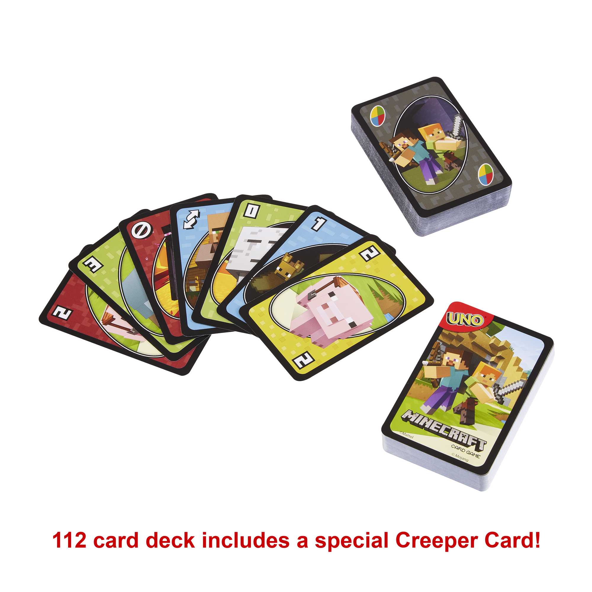 UNO Card Game. Gifts For Kids. Minecraft Themed. Storage Tin Box - Image 5