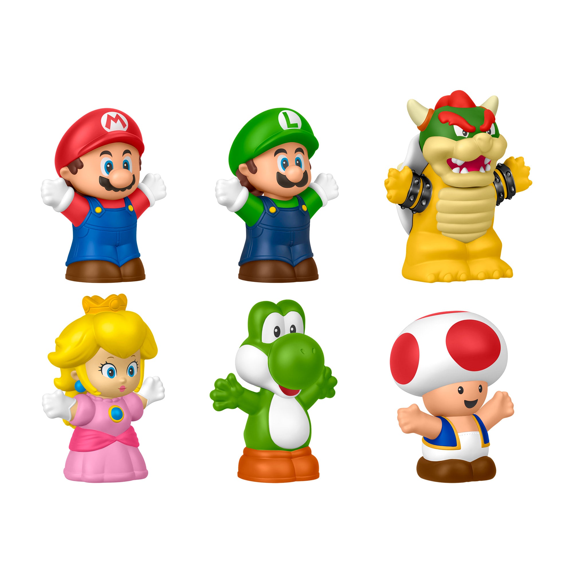 Fisher-Price-Coffret de 6 Figurines Mario Little People