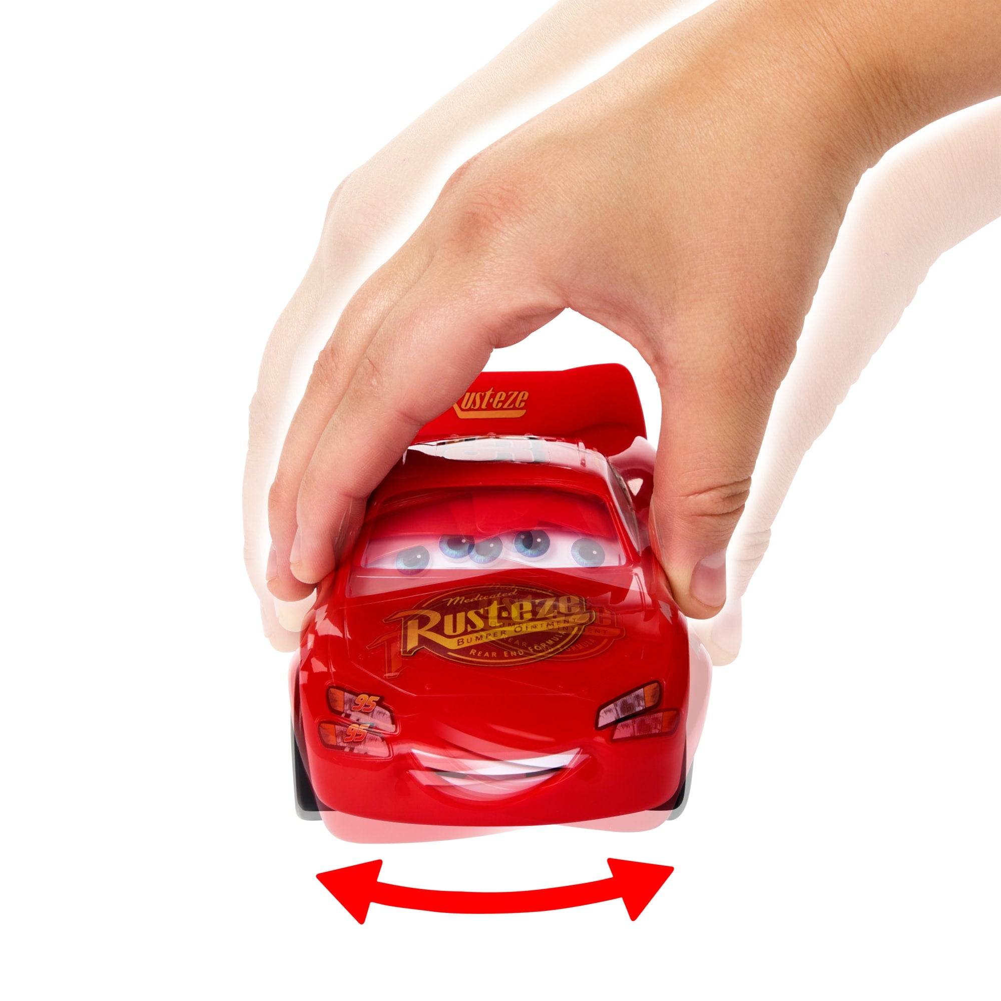 Disney And Pixar Cars Moving Moments Lightning Mcqueen Toy Car With Moving Eyes & Mouth - Image 2