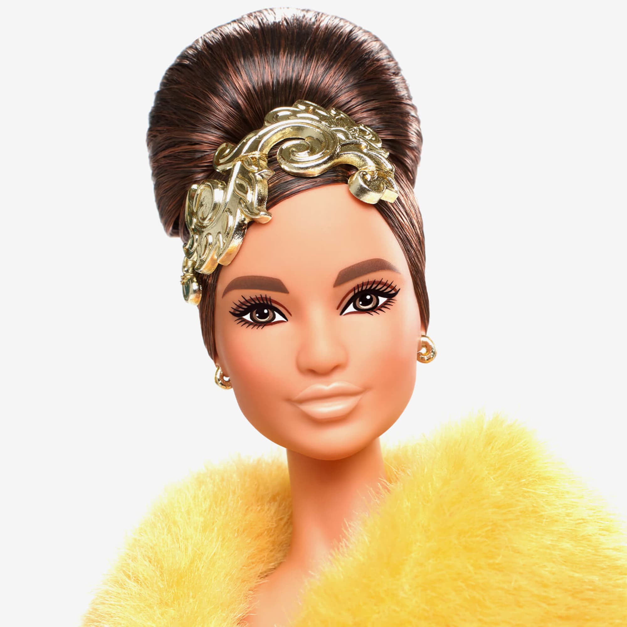 Guo Pei Barbie Doll Wearing Golden-Yellow Gown - Image 5