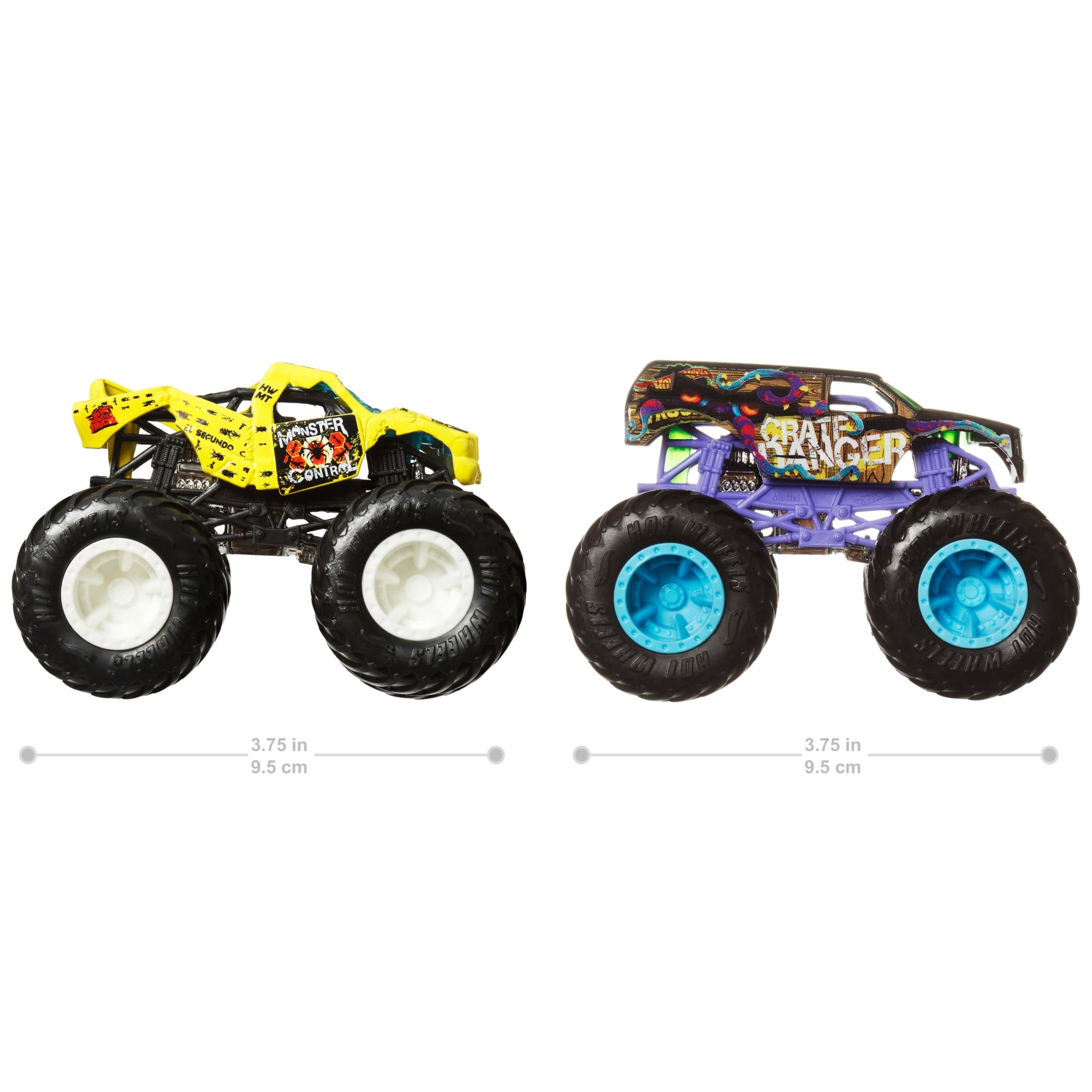 Hot Wheels Monster Trucks Demolition Doubles. 2-Pack Of 1:64 Scale Toy Trucks - Image 5