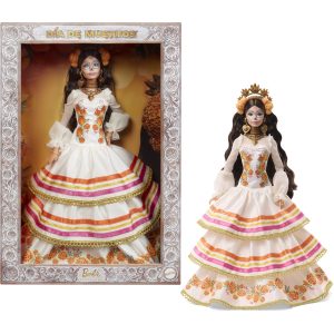 Barbie Signature DÃa De Muertos 2025 Collectible Doll in Ruffled Cream Gown
