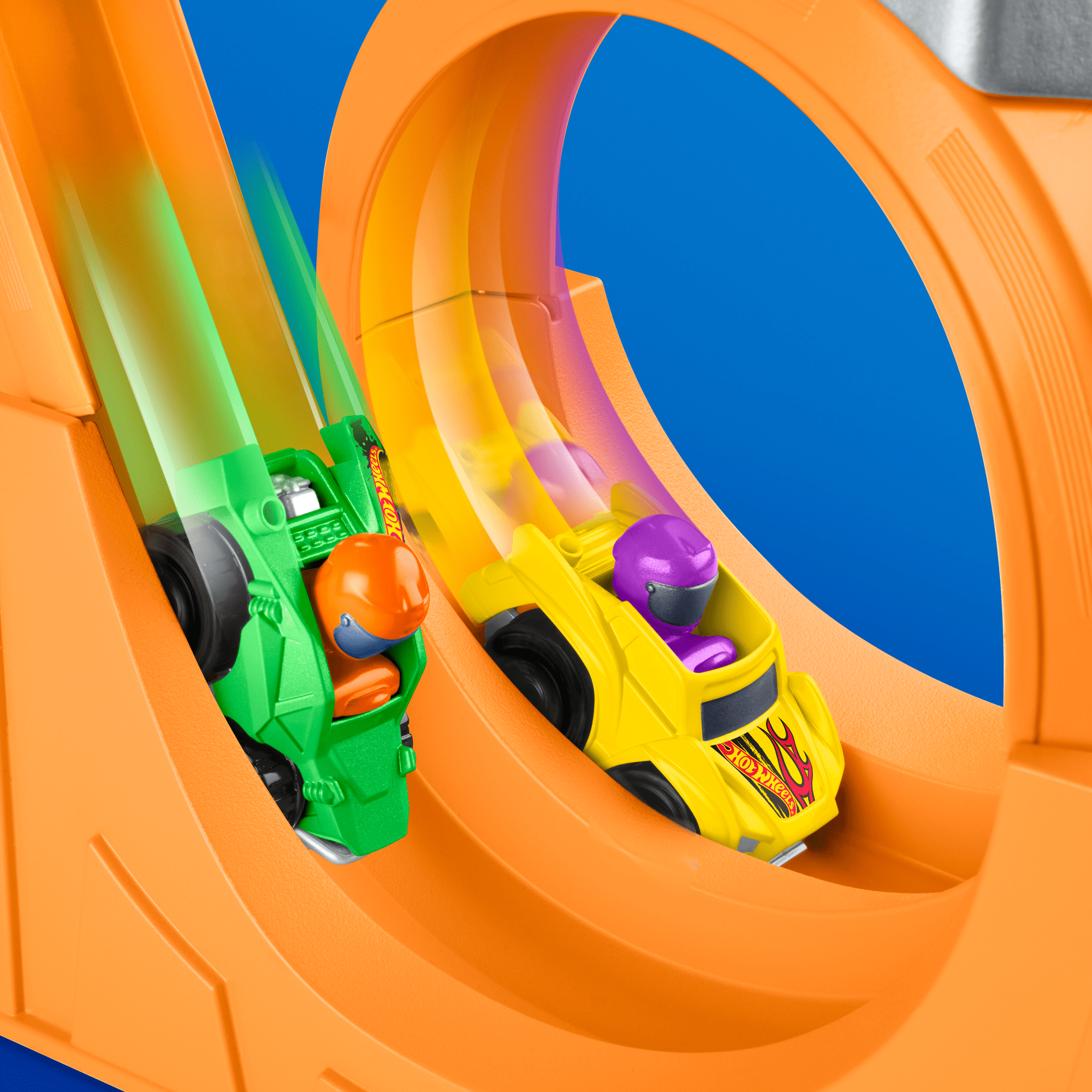 Little People Hot Wheels Juguete para Bebés Pista de Carreras y Choques - Image 5