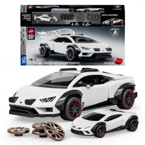 Mattel Brick Shop Hot Wheels Jogo de Construção Speed Lamborghini Huracan Sterrato
