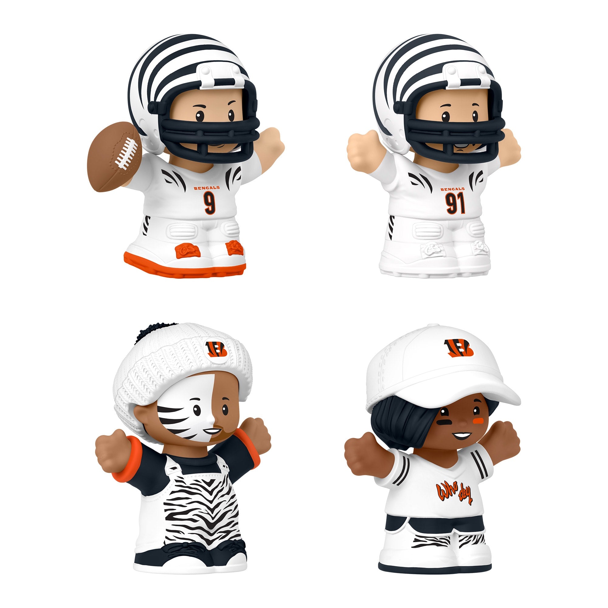 Little People Collector Cincinnati Bengals Alternate Jersey Figure Set - Image 7