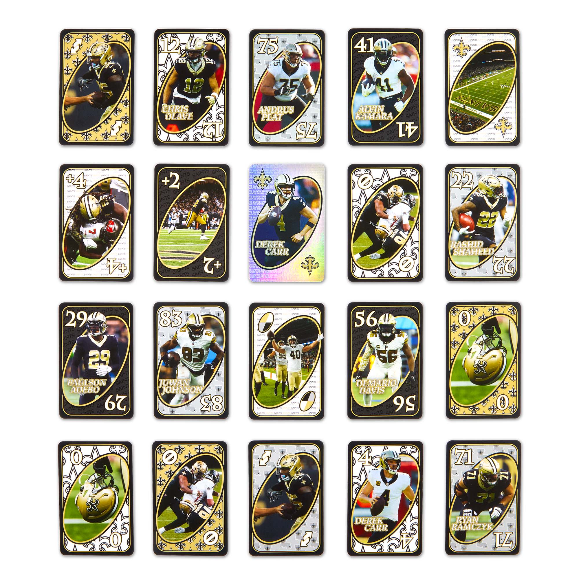 UNO Fandom NFL New Orleans Saints Game Deck - Image 6