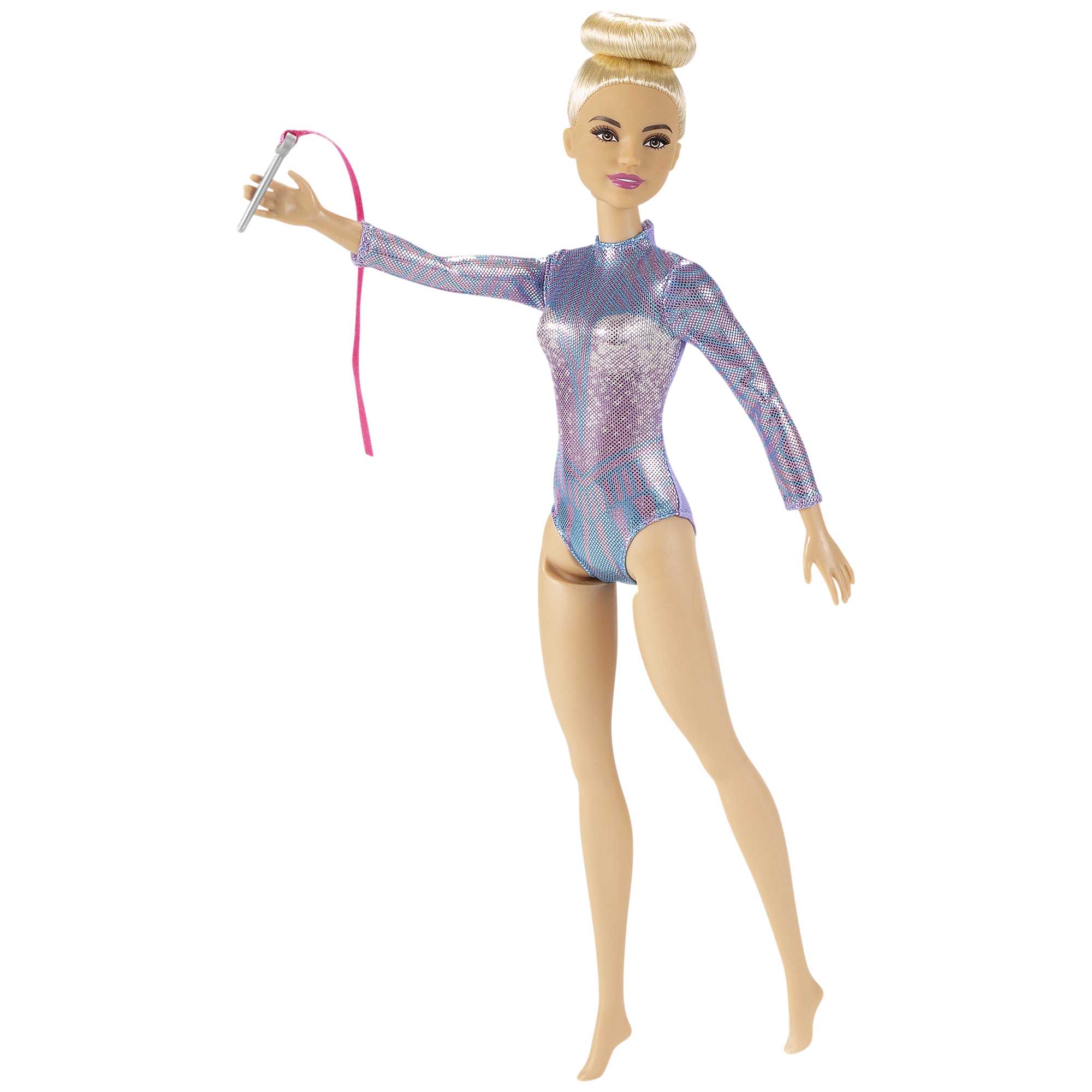 Barbie Rhythmic Gymnast Blonde Doll (12-In/30.40-Cm). Leotard & Accessories - Image 4